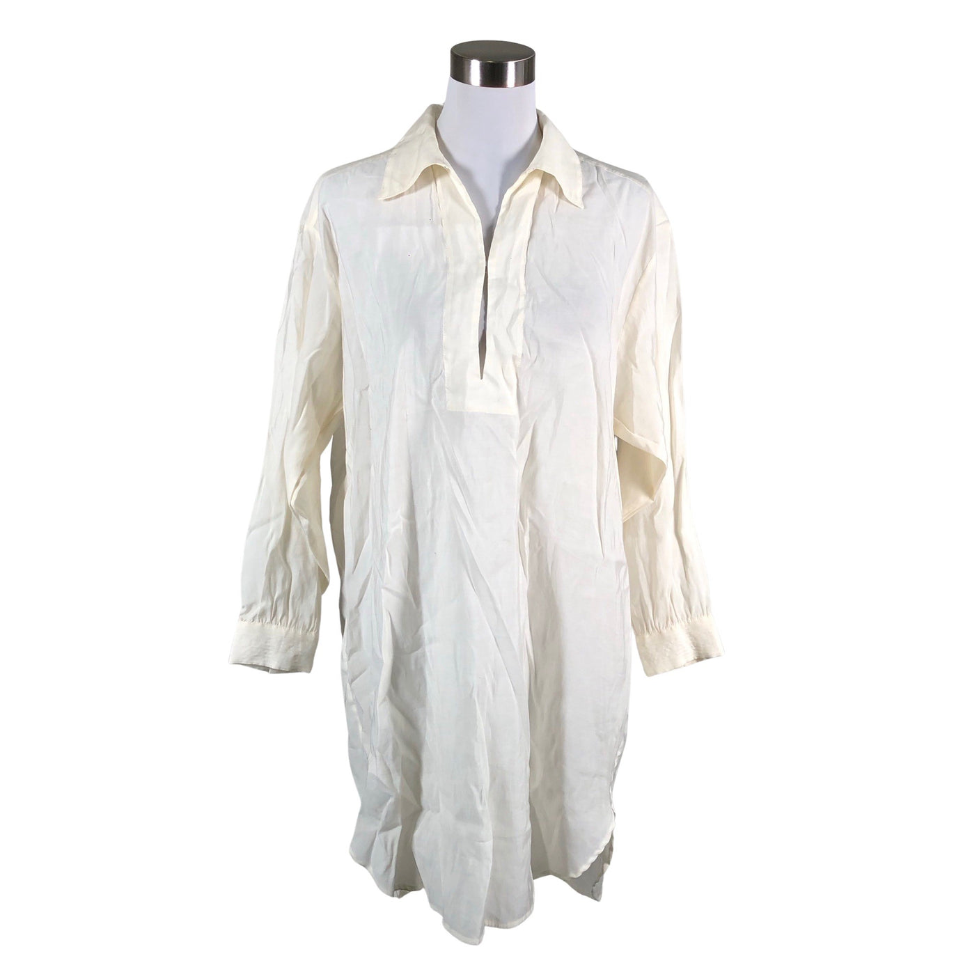 Unisex Lindex - Schiffon dress, size 34 - Natural white (1)