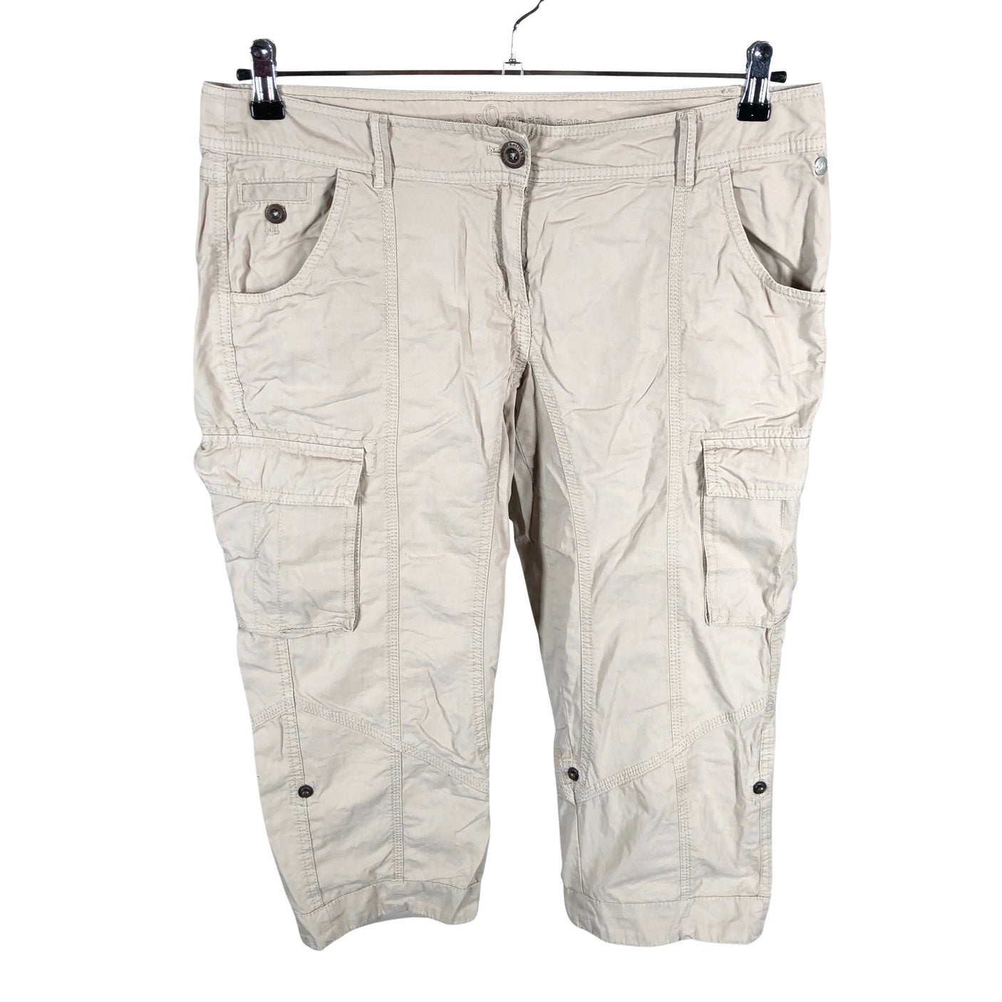 Unisex s.Oliver - Capri pants, size 40 - Beige (1)