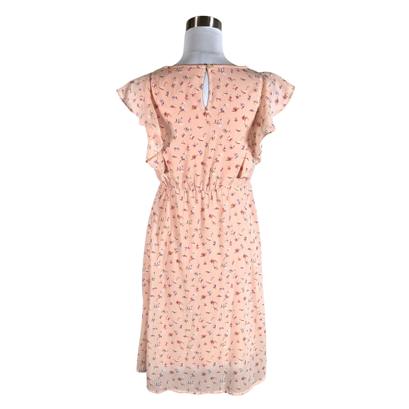Unisex Mama Licious - Schiffon dress, size 34 - Light pink (2)