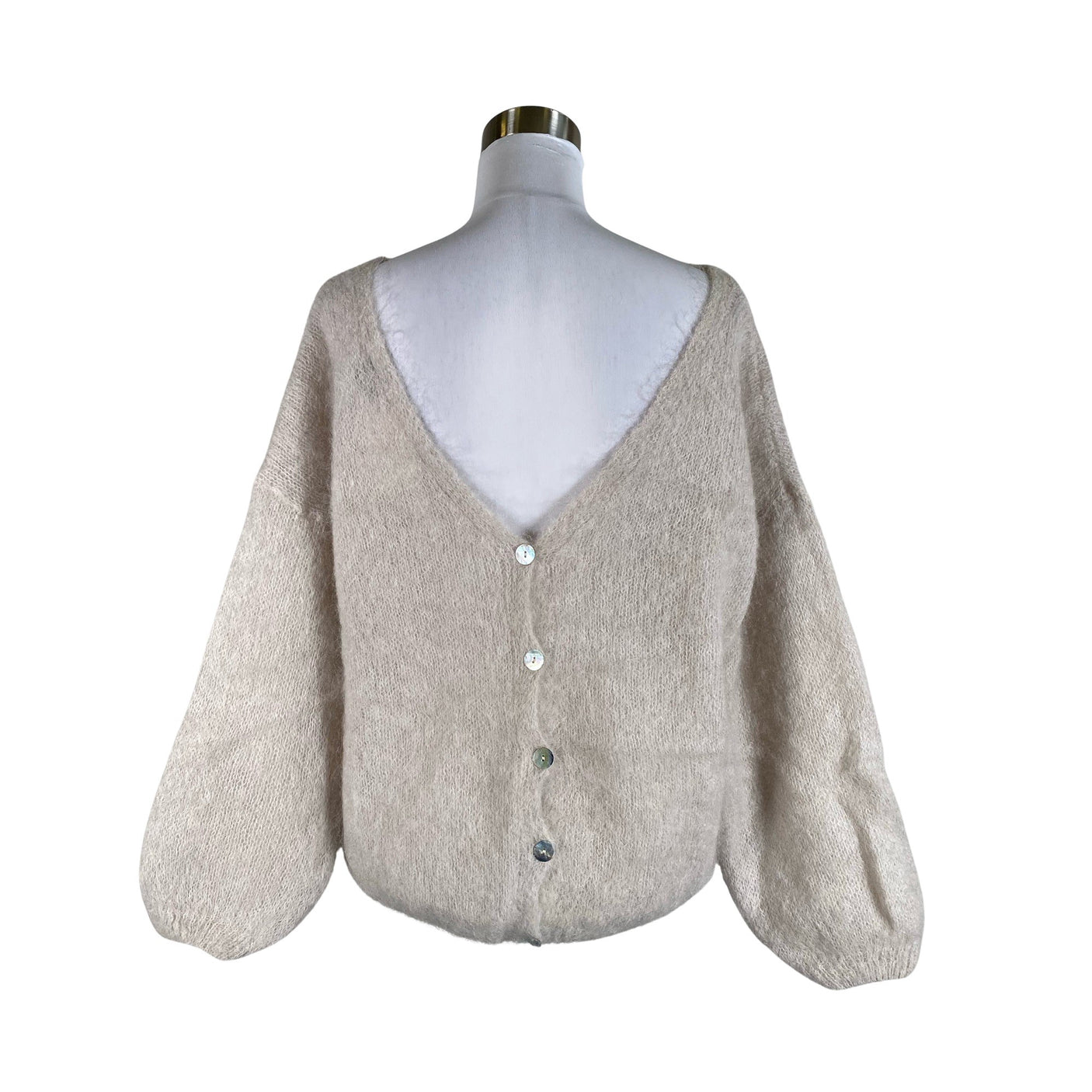 Unisex Americandreams - Cardigan, size 38 - Beige (2)