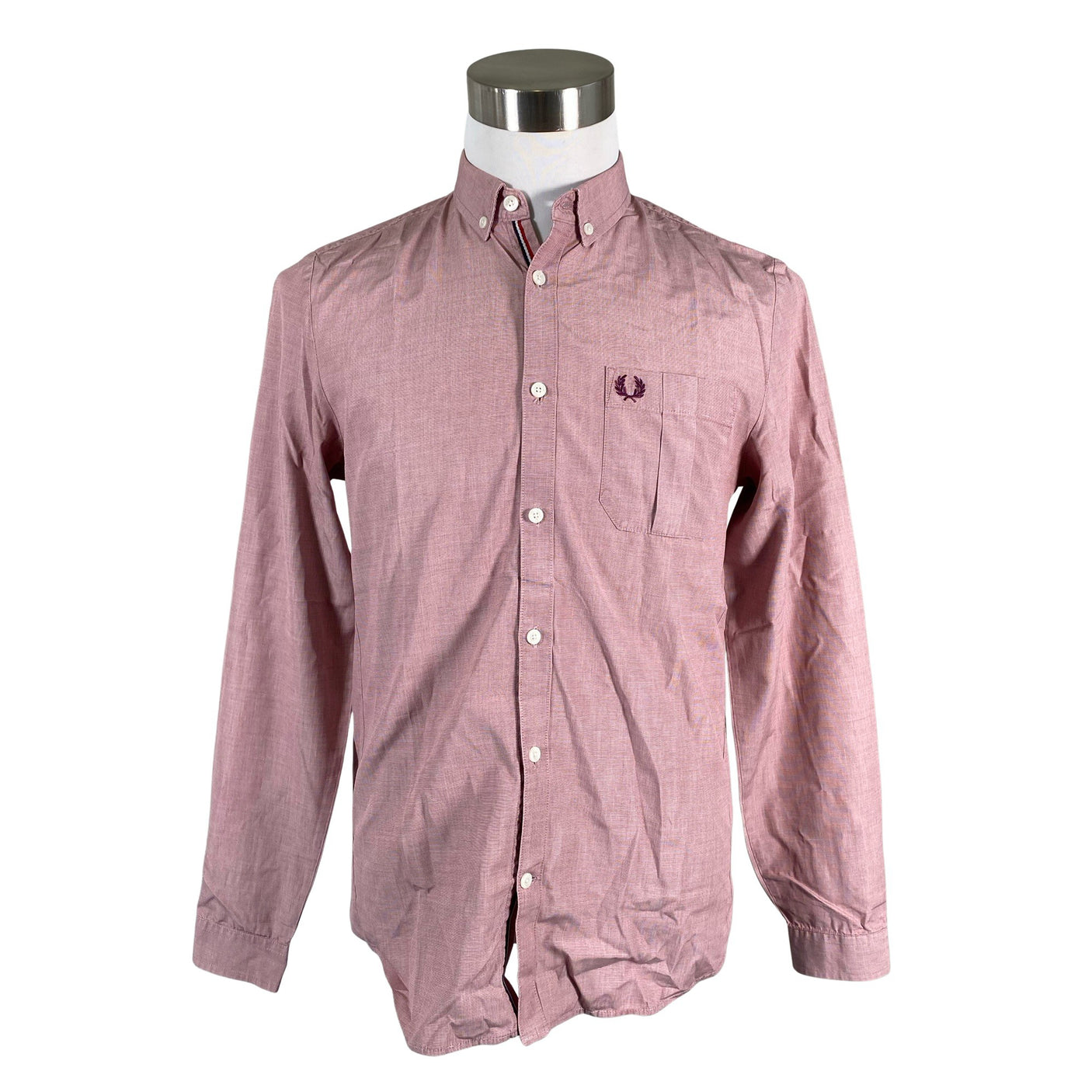 Unisex Fred Perry - Collared shirt, size M - Wine red (1)