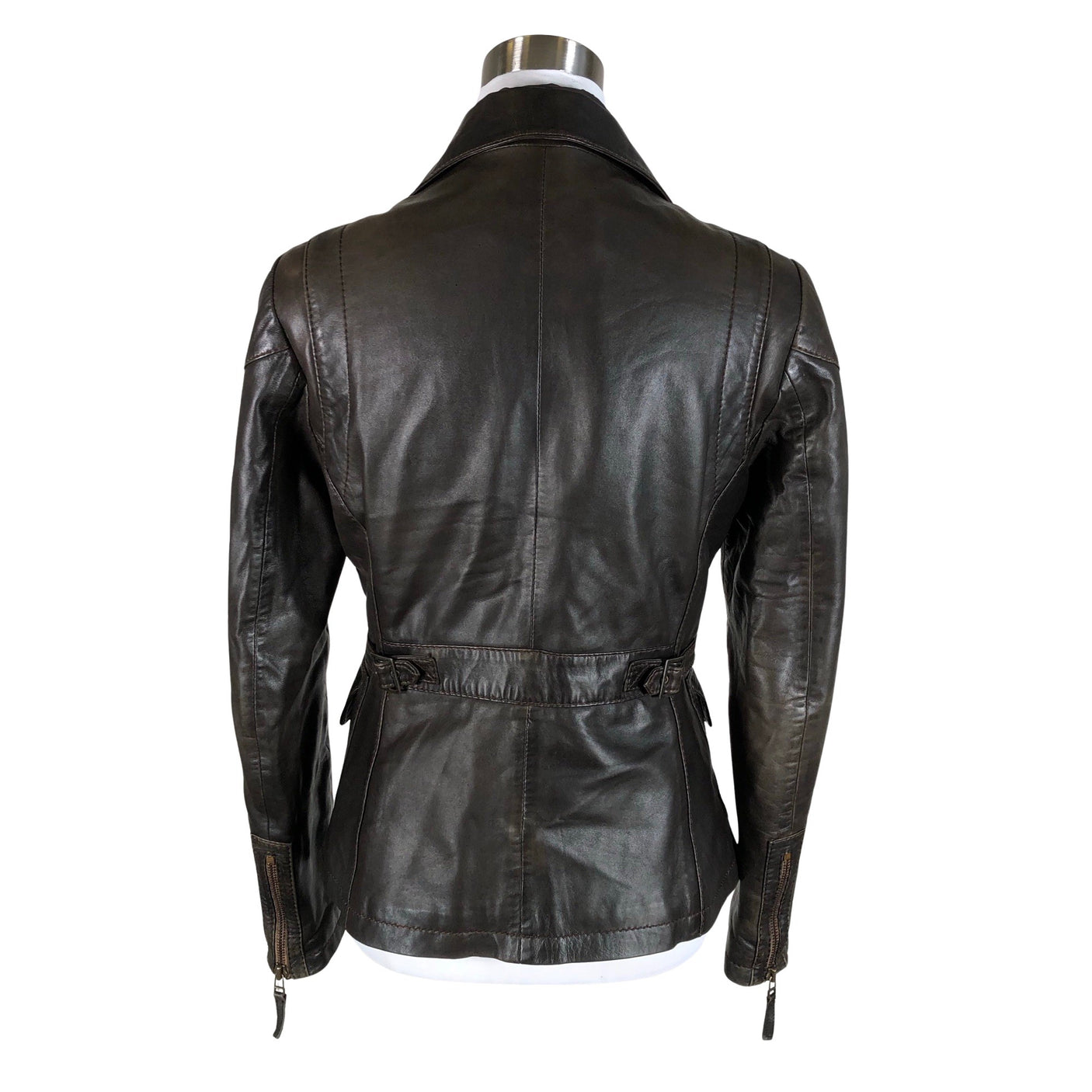Unisex Big-L - Leather jacket, size 40 - Gray (2)