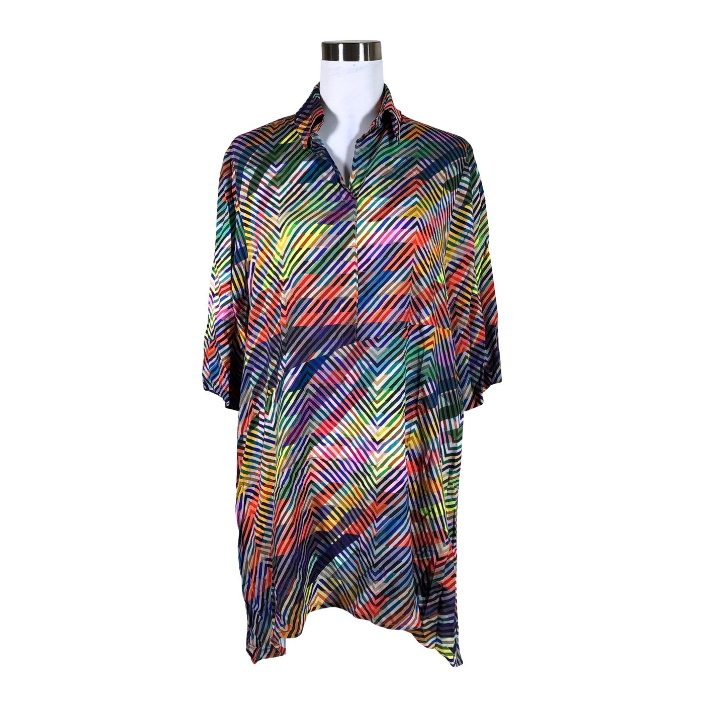 Unisex Aino - Schiffon tunic, size 36 - Red (1)