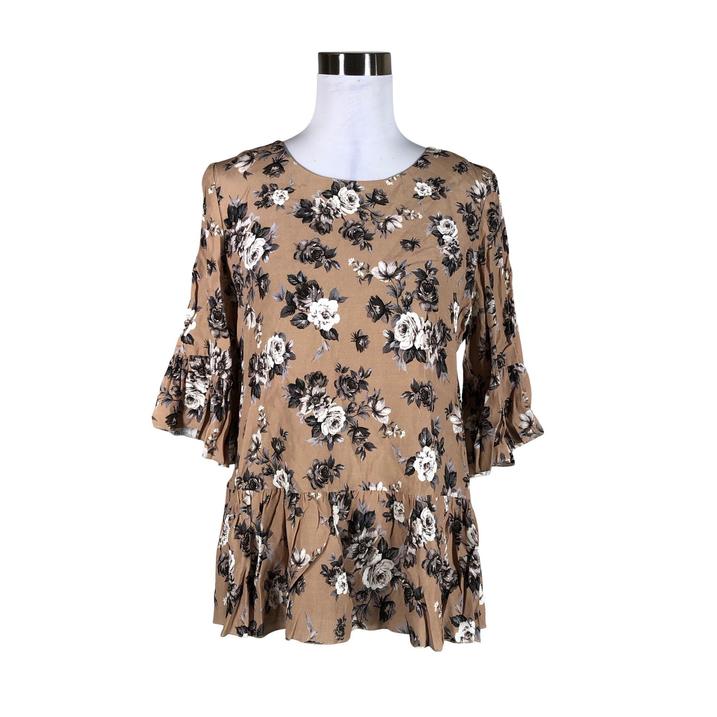 Unisex Andiata - Short-sleeved blouse, size 36 - Beige (1)