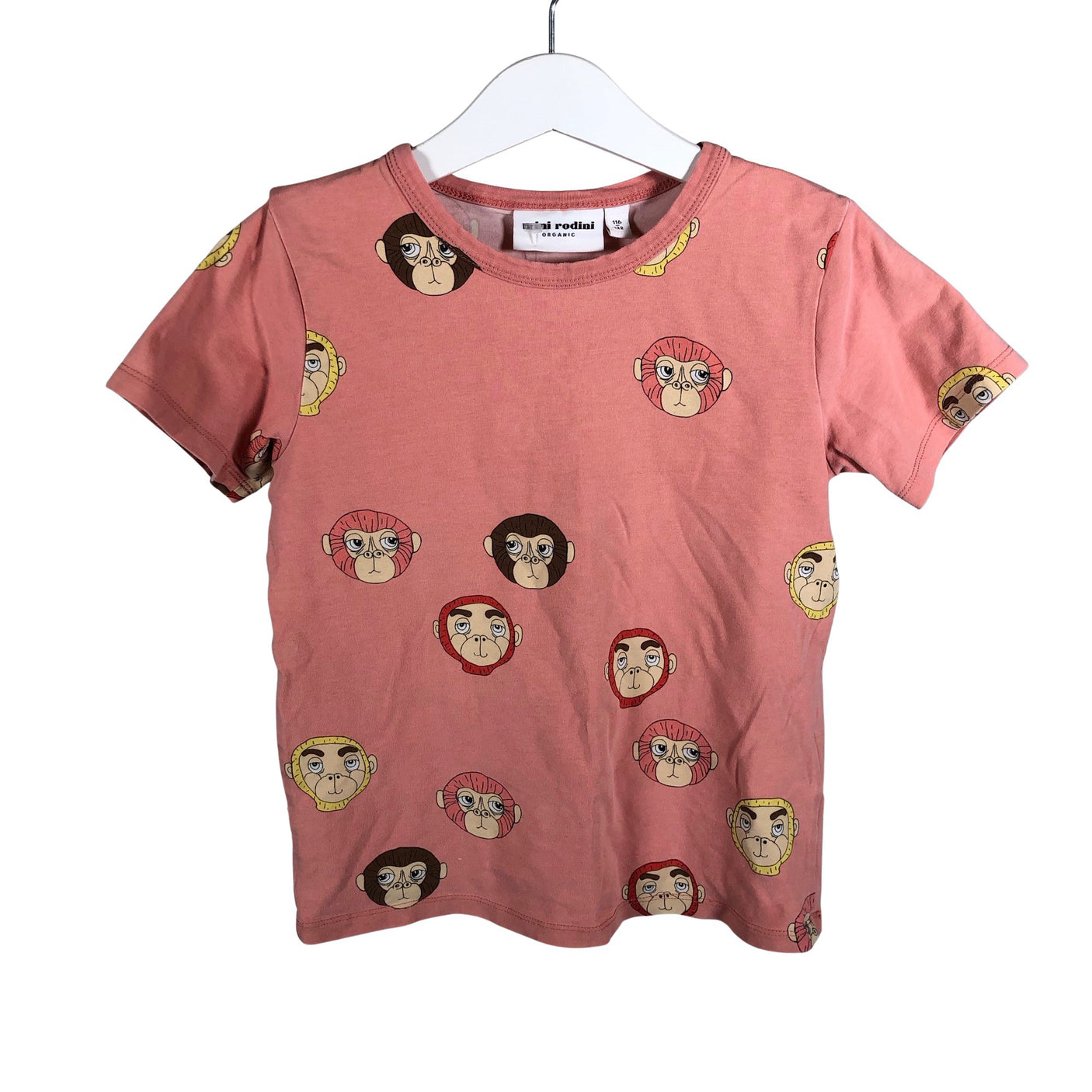 Unisex Mini Rodini - T-shirt, size 116 - 122 - Light pink (1)