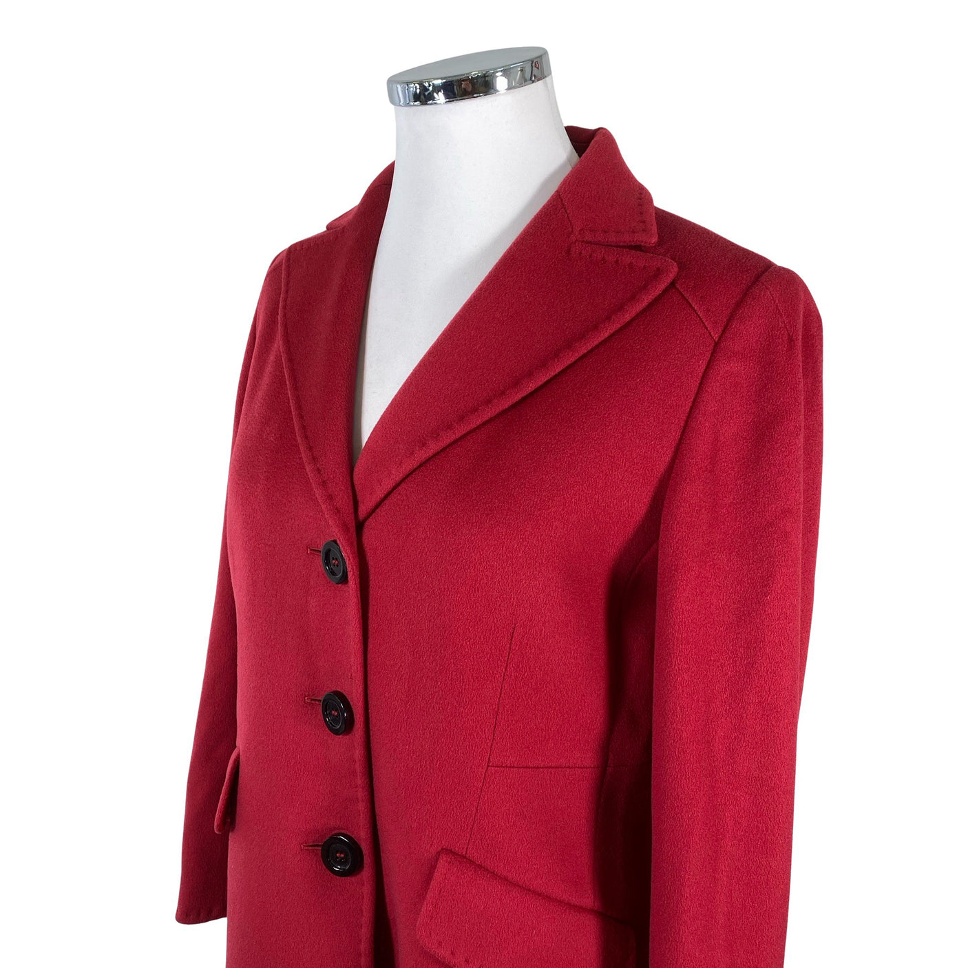Unisex Cinzia Rocca - Wool coat, size 44 - Red (3)