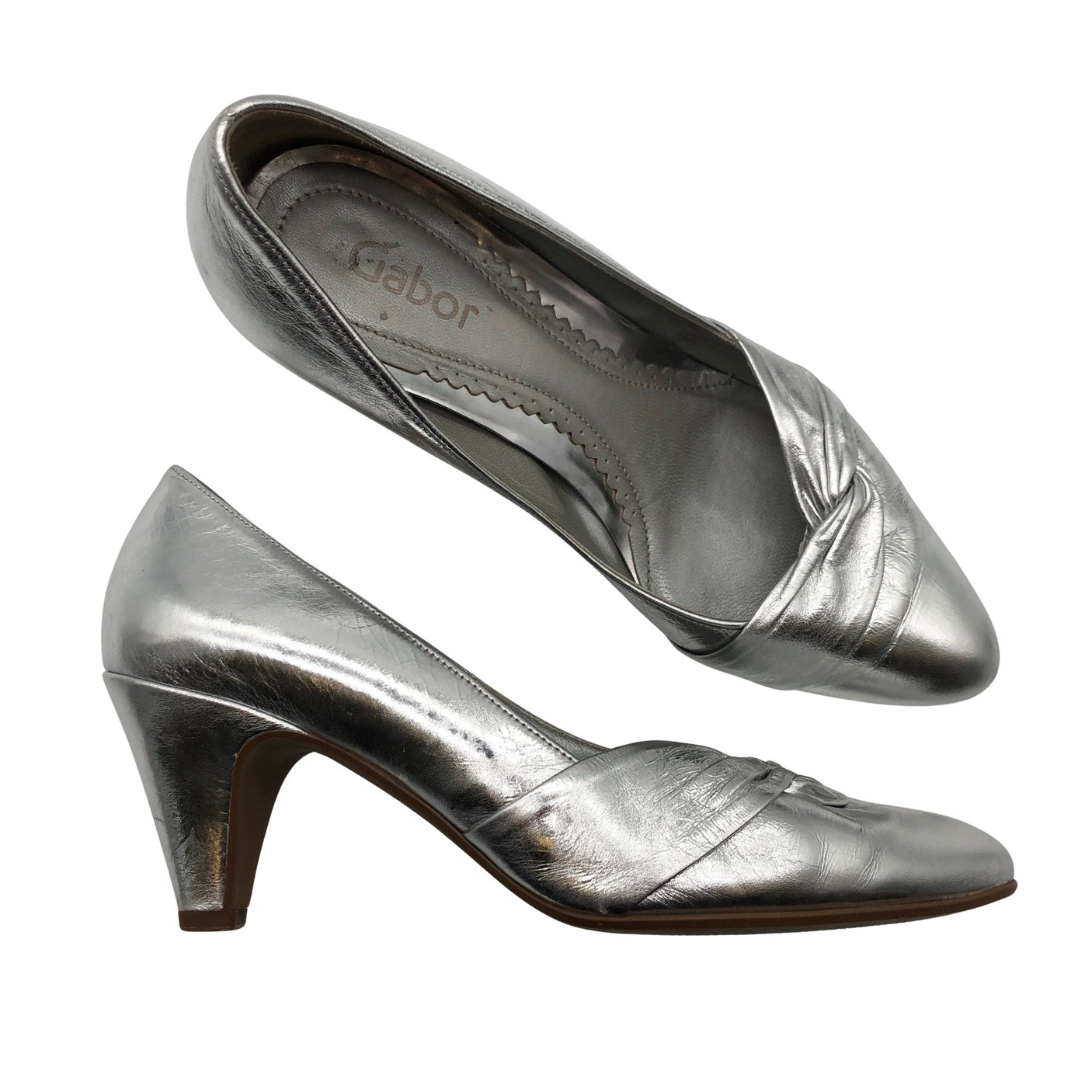 Unisex Gabor - High heels, size 38 - Silver (1)