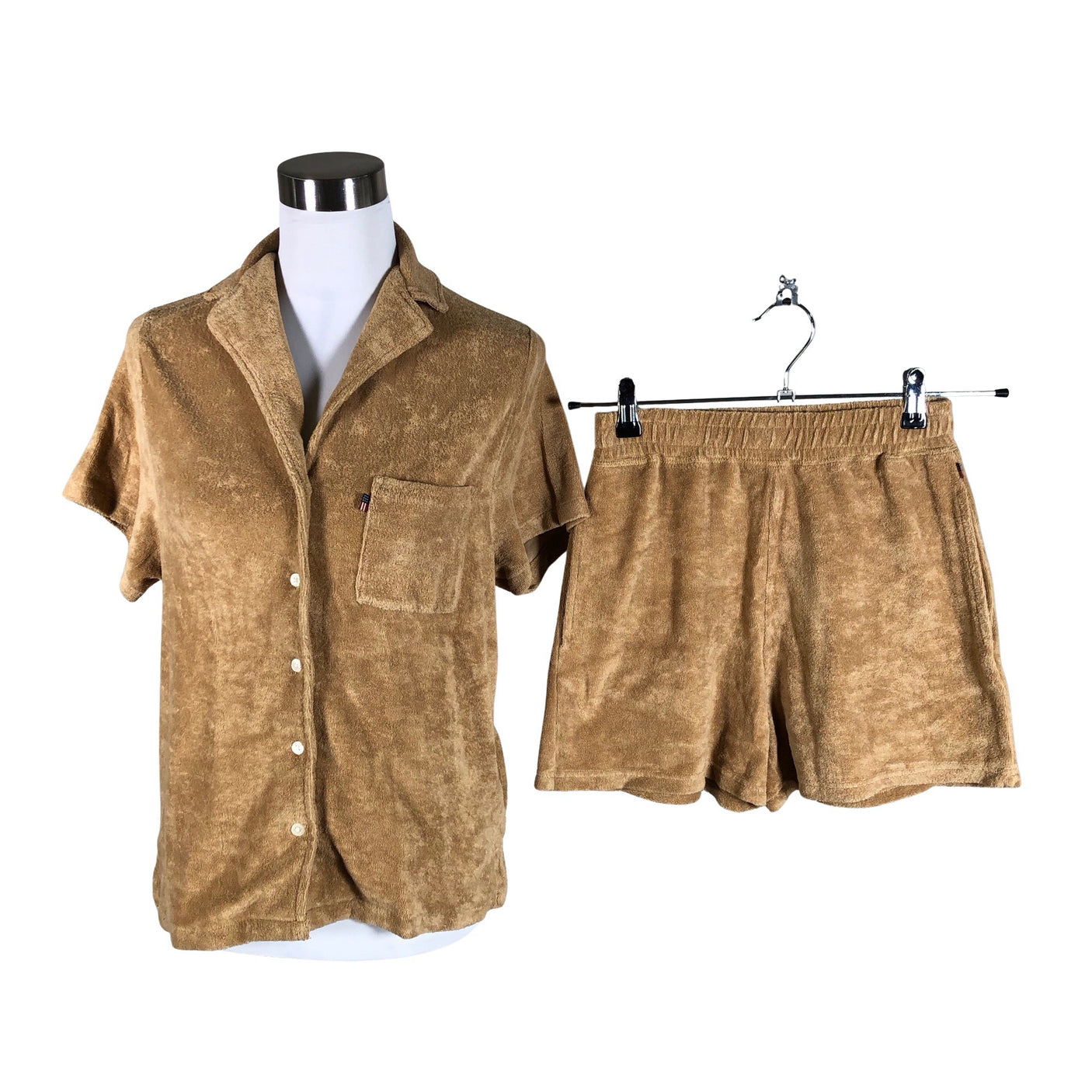 Unisex Lexington - Short-sleeved blouse, size 36 - Brown (1)