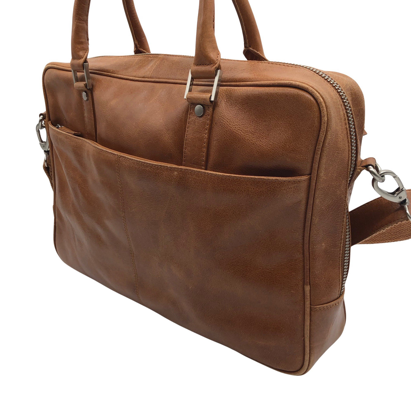 Unisex Handmade - Briefcase, size Maxi - Brown (2)