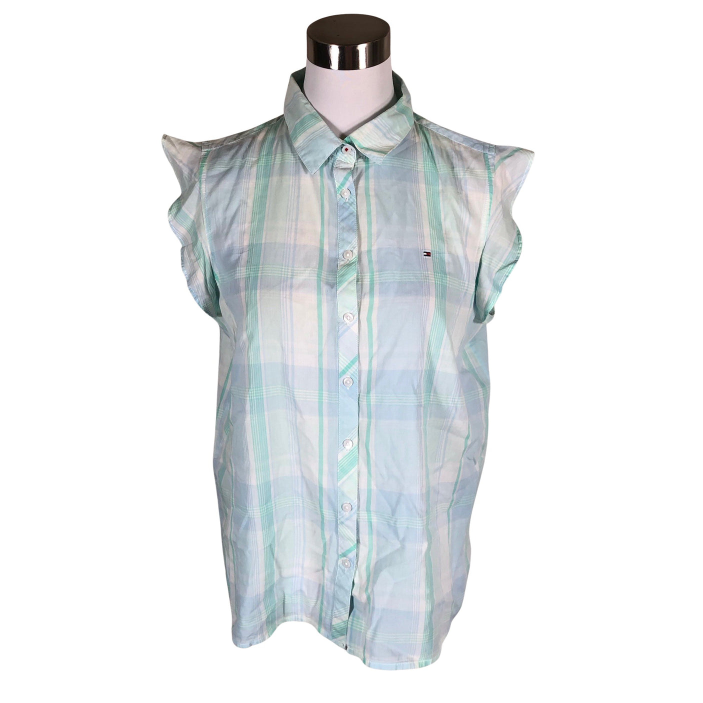 Unisex Tommy Hilfiger - Collared shirt, size 40 - Green (1)