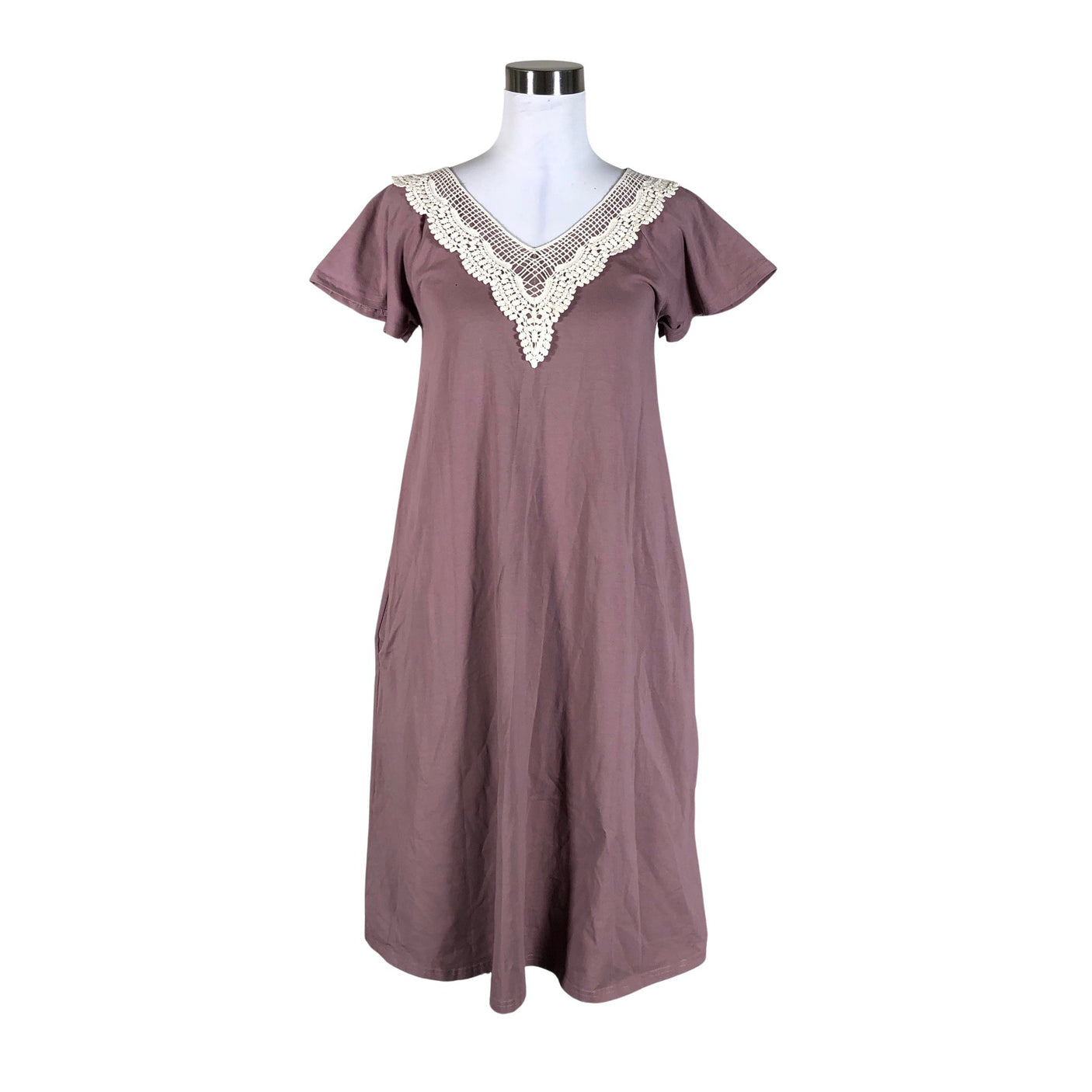 Unisex Lumoan - Tricot dress, size 34 - Violet (1)
