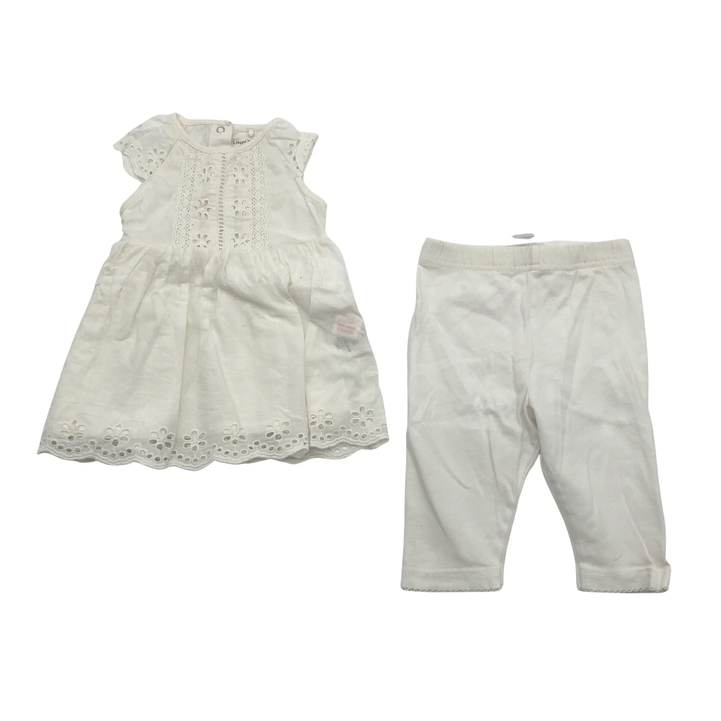 Unisex Lindex - Dress, size 56 - 62 - White (1)