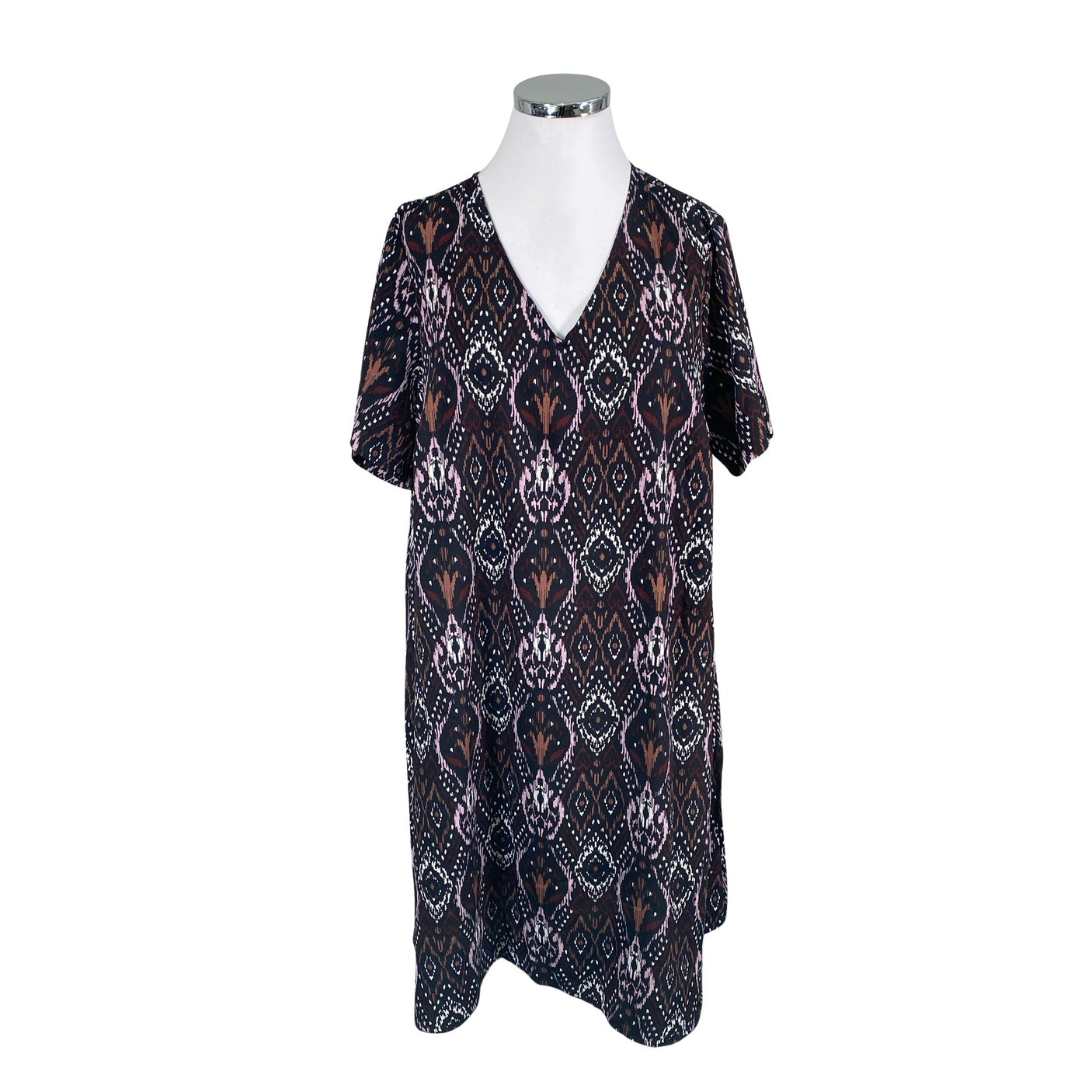 Unisex Zizzi - Schiffon dress, size 50 - Black (1)
