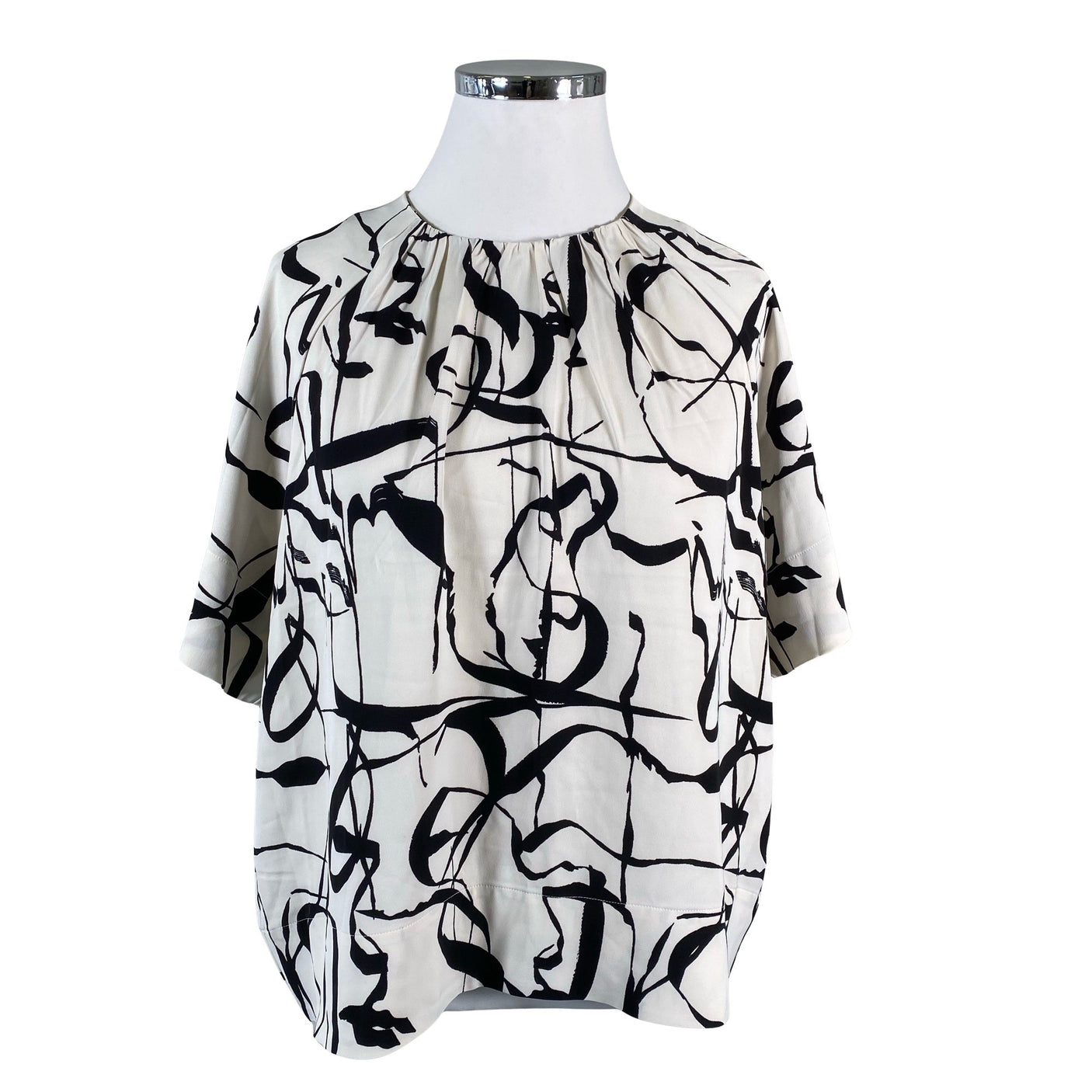 Unisex InWear - Short-sleeved blouse, size 46 - White (1)
