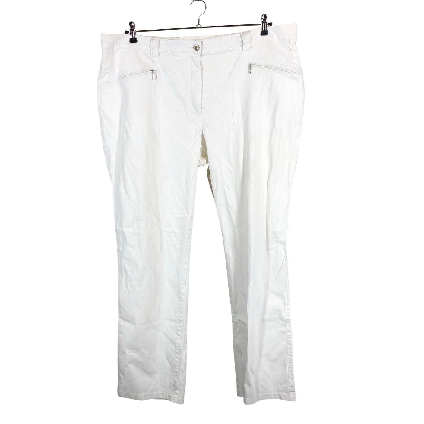 Unisex Ulla Popken - Slacks, size 54 - White (1)