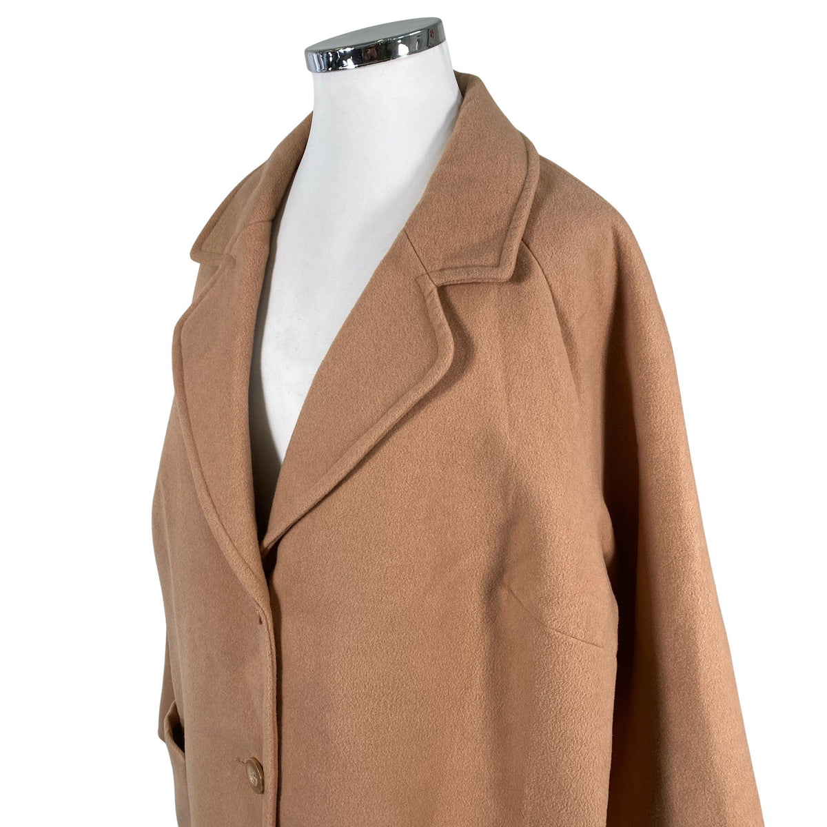 Unisex Ulla Popken - Wool coat, size 50 - Brown (3)