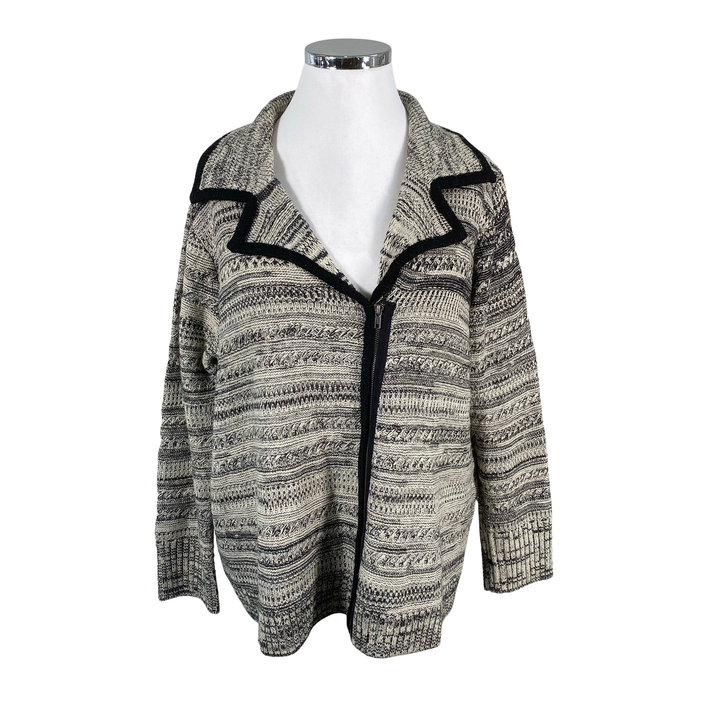 Unisex Ulla Popken - Cardigan, size 50 - Gray (1)