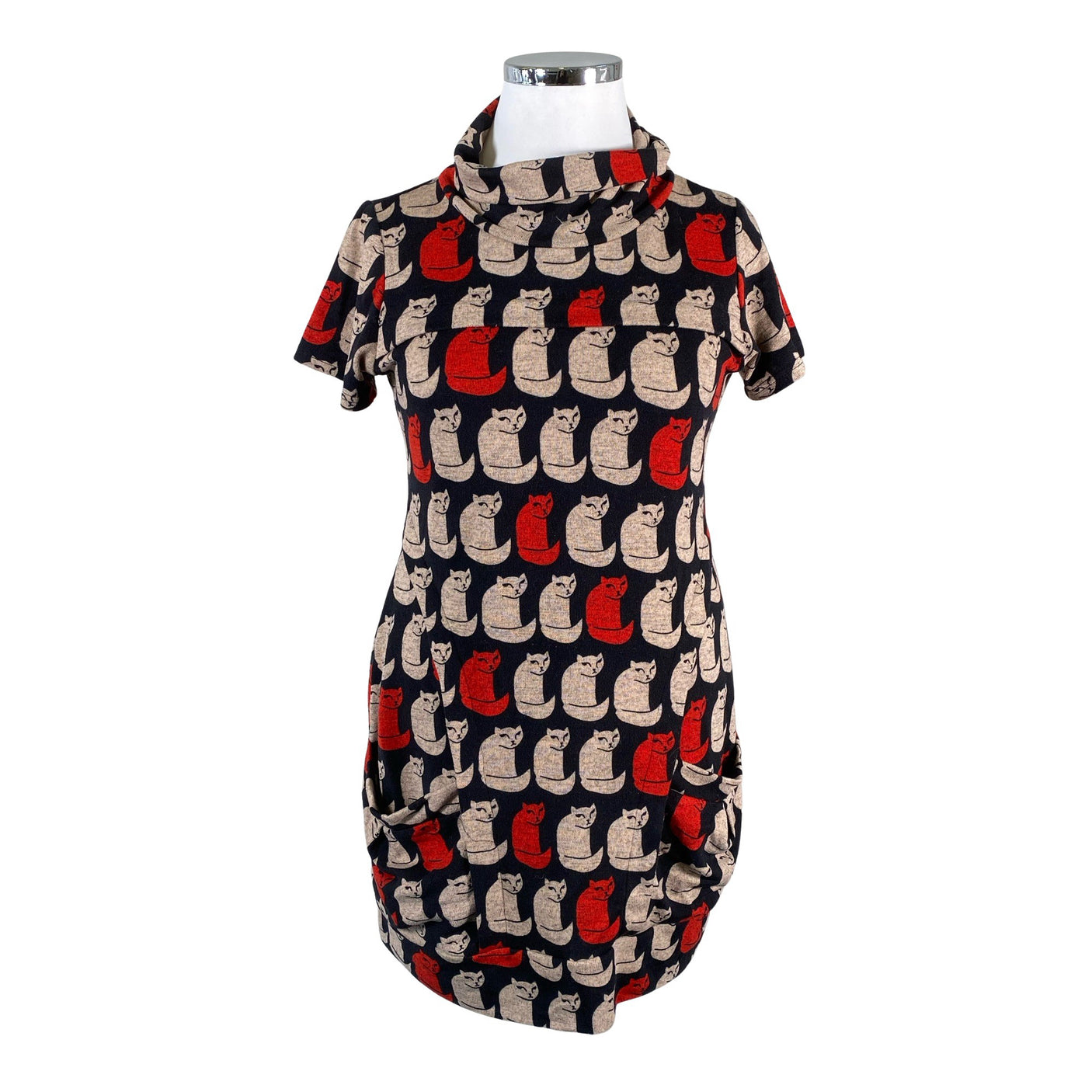 Unisex Purplish London - Tricot dress, size 42 - Black (1)
