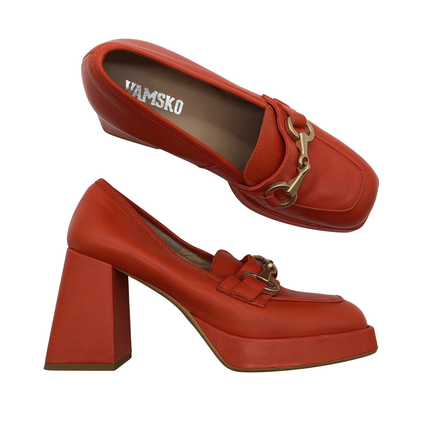 Unisex Vamsko - High heels, size 39 - Orange (1)