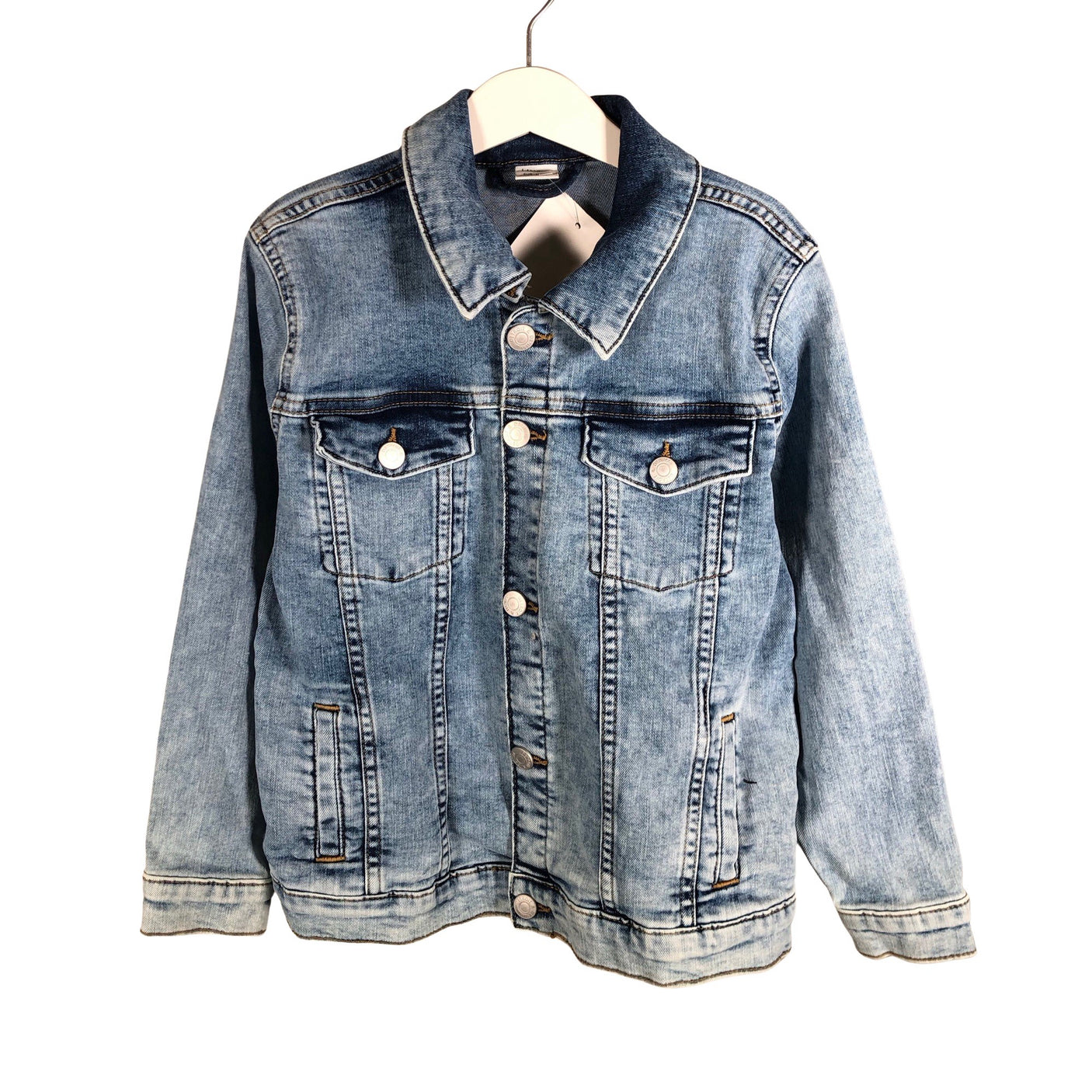 Unisex Lindex - Denim jacket, size 122 - 128 - Blue (1)