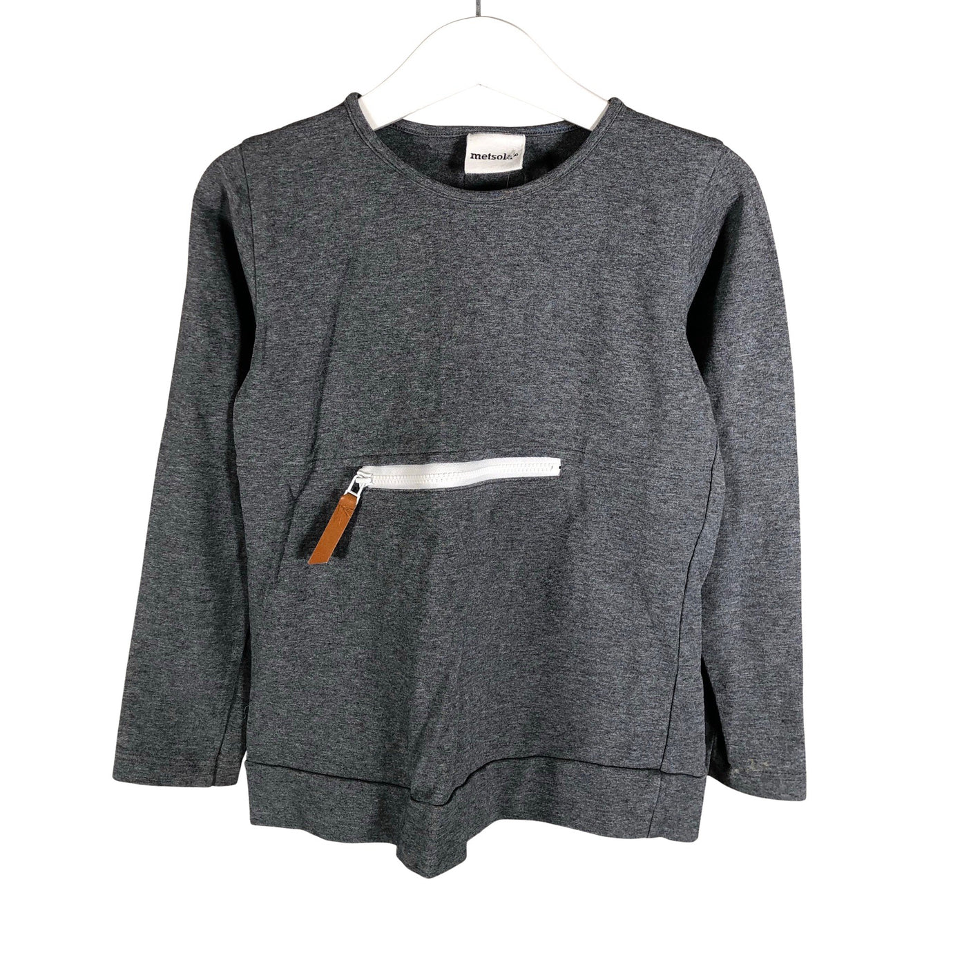 Unisex Metsola - Tricot shirt, size 110 - 116 - Gray (1)
