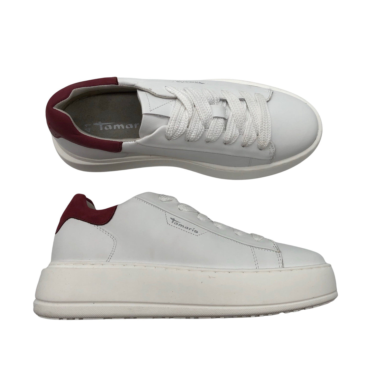 Unisex Tamaris - Casual sneakers, size 41 - White (1)