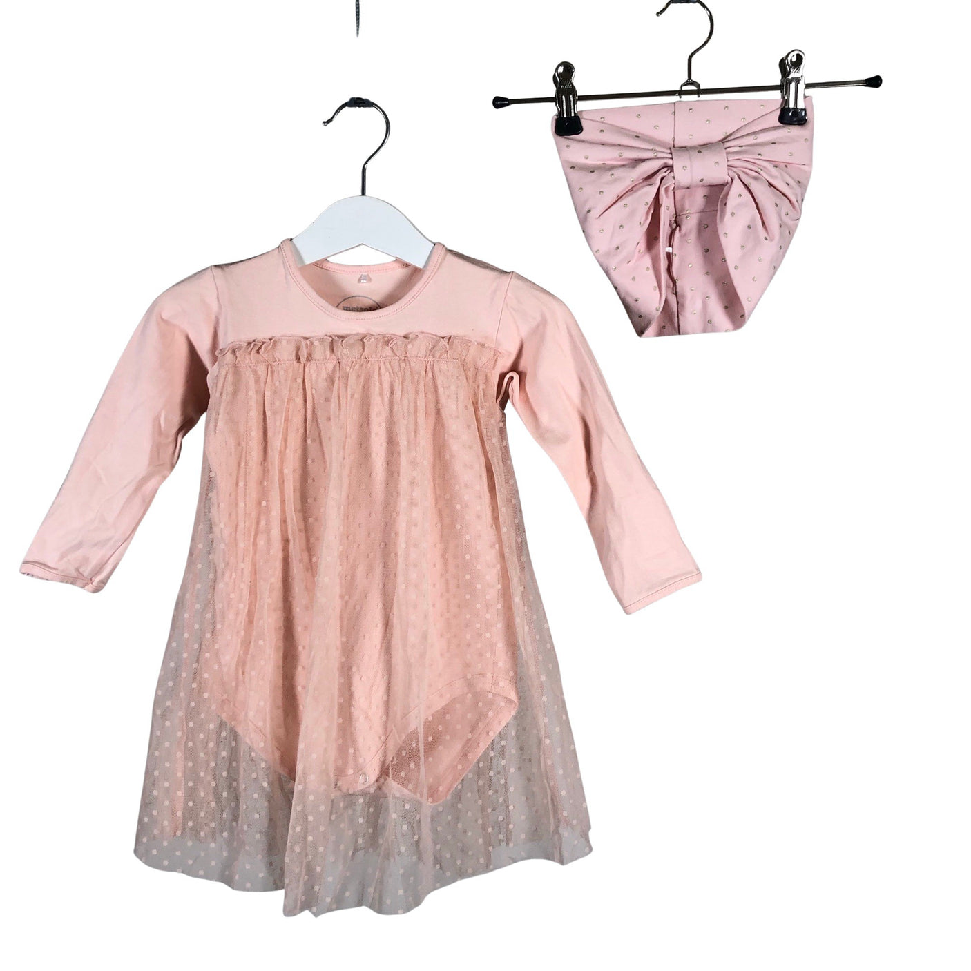Unisex Metsola - Body, size 86 - 92 - Light pink (1)