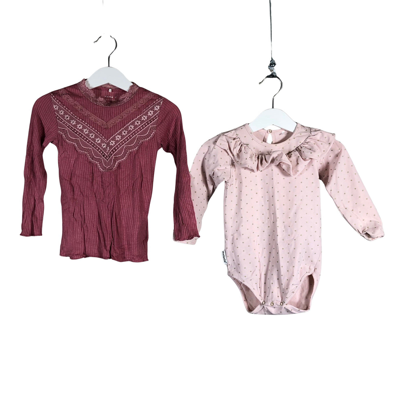 Unisex Metsola - Body, size 86 - 92 - Light pink (1)