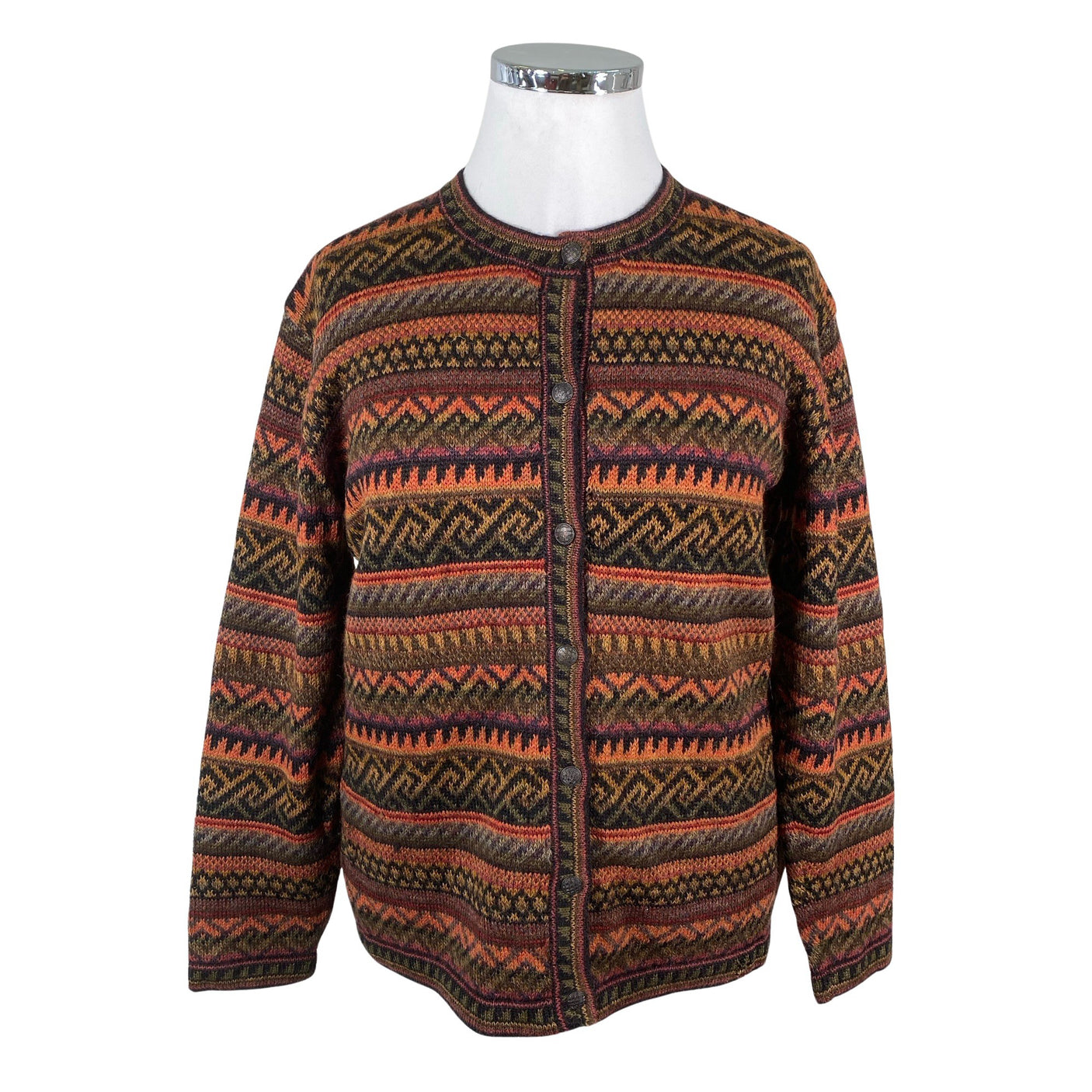 Unisex Intiwara Alpaca - Cardigan, size 42 - Blue (1)