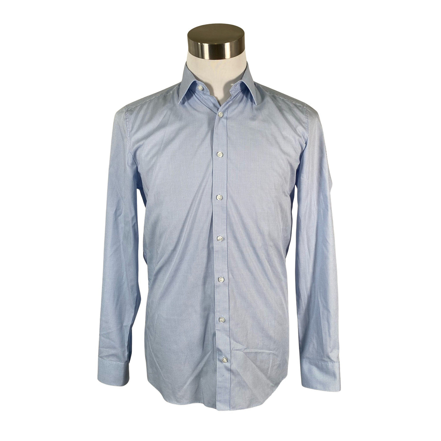 Unisex Olymp - Collared shirt, size M - Light blue (1)