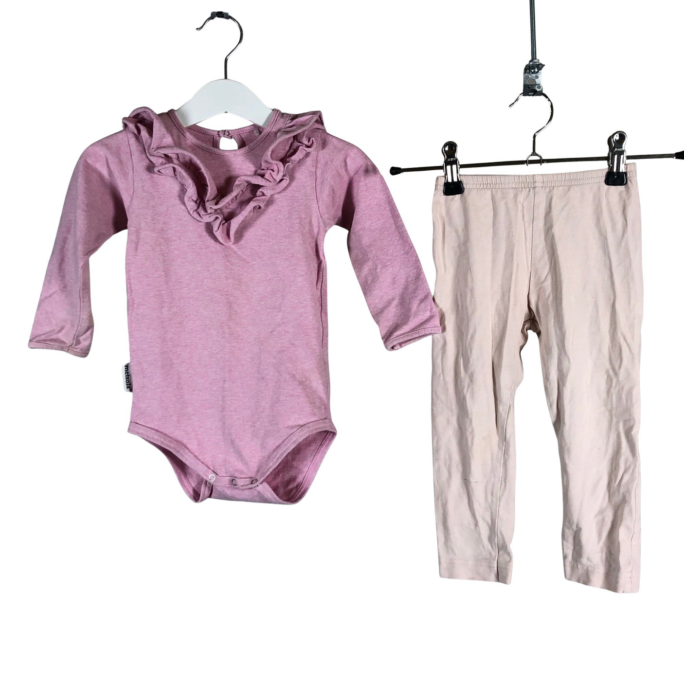 Unisex Metsola - Body, size 86 - 92 - Light pink (1)
