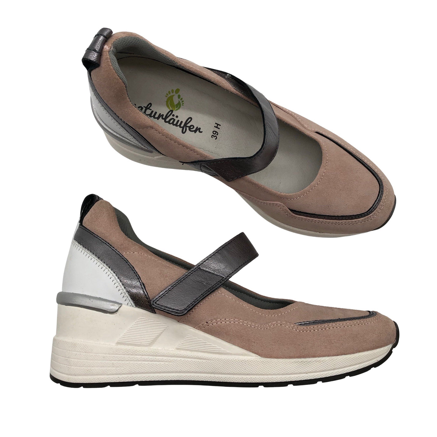 Unisex Naturläufer - Wedge heel shoes, size 39 - Light pink (1)