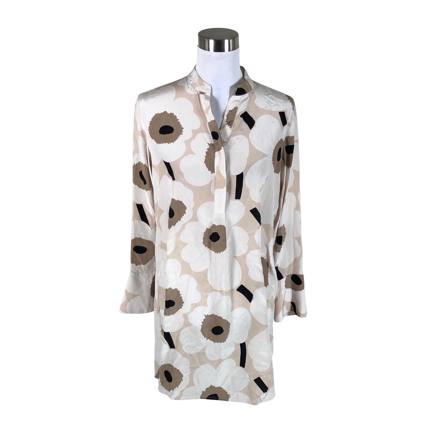 Unisex Marimekko - Schiffon tunic, size 38 - Beige (1)
