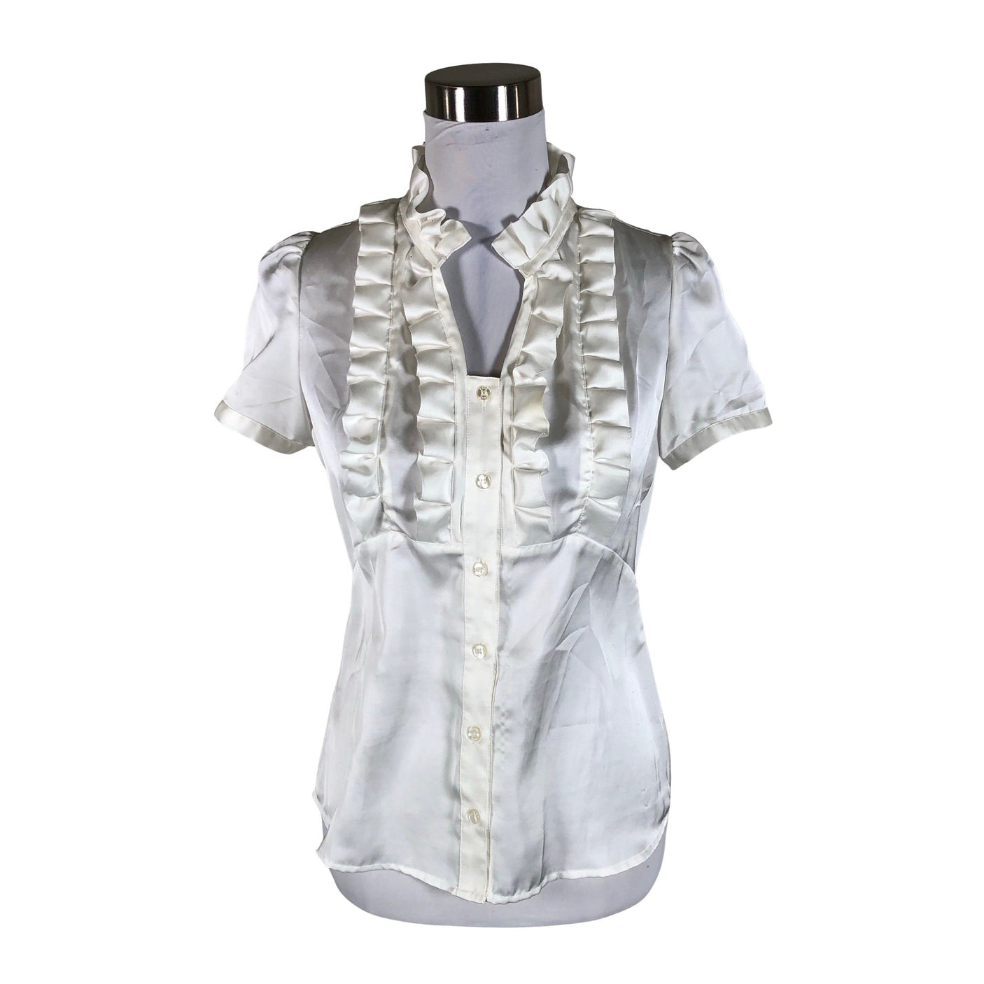 Unisex Your Face - Short-sleeved blouse, size 34 - White (1)