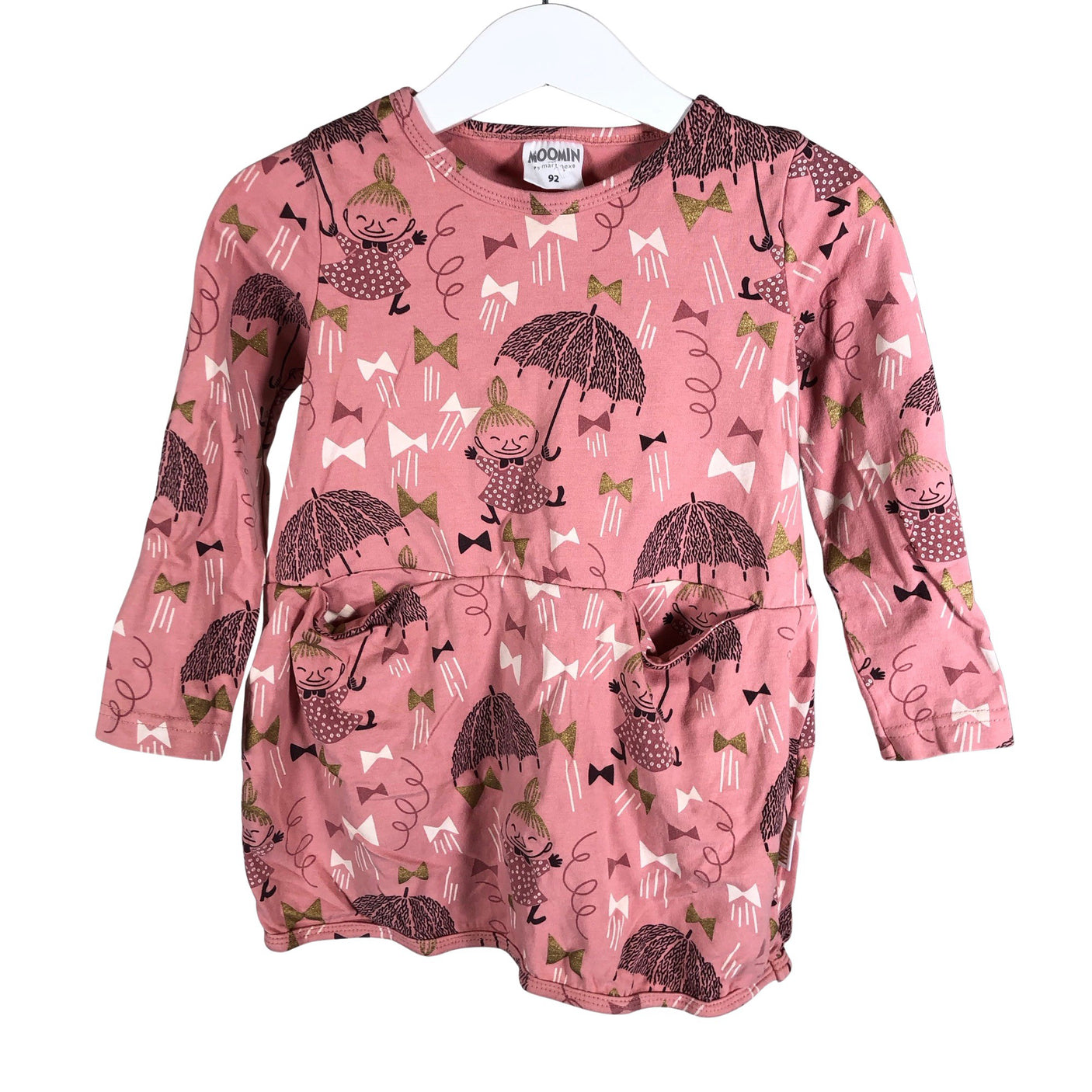 Unisex Martinex - Tricot dress, size 86 - 92 - Light pink (1)