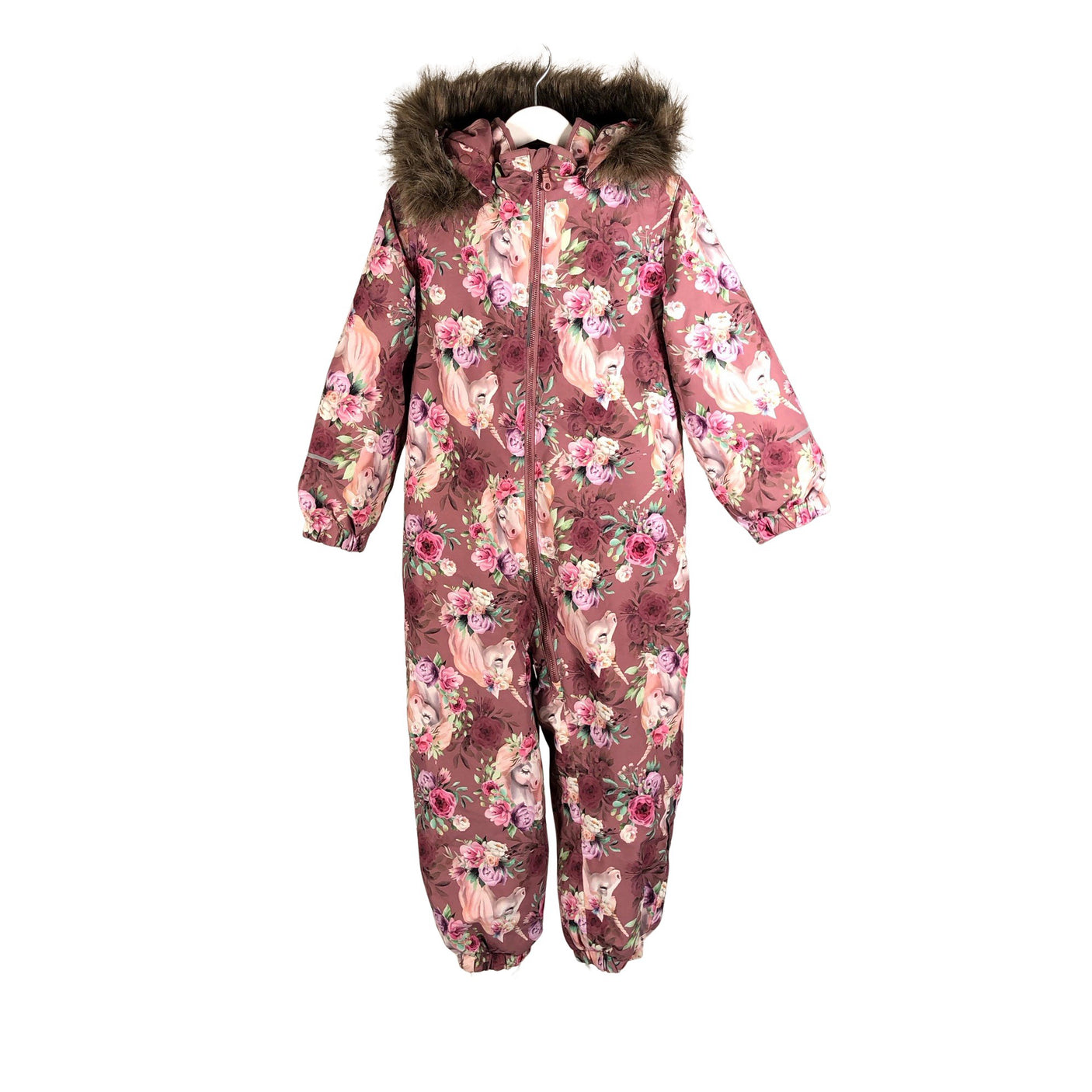 Unisex Name It - Winter overall, size 104 - 110 - Light pink (1)