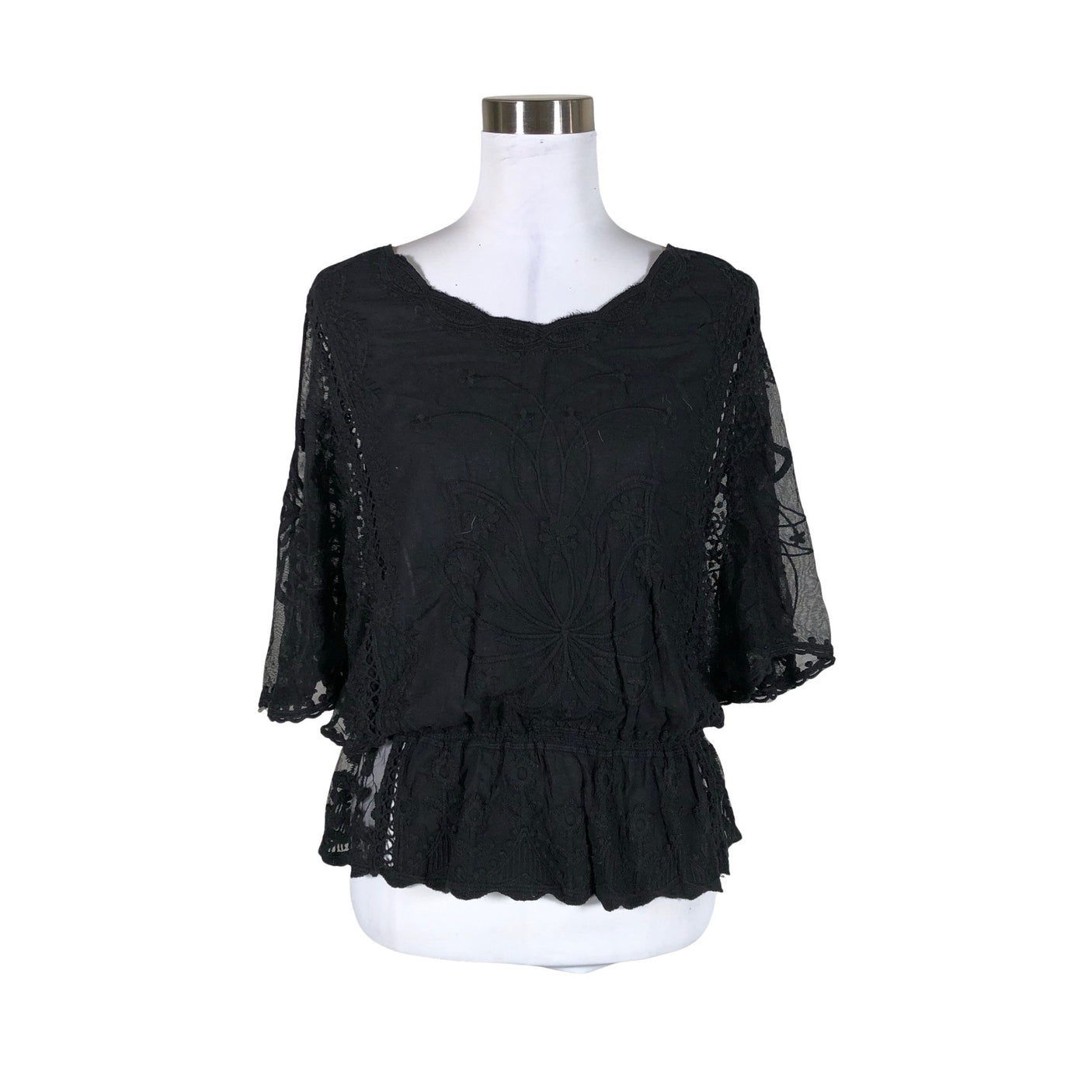 Unisex New Collection - Short-sleeved blouse, size 40 - Black (1)