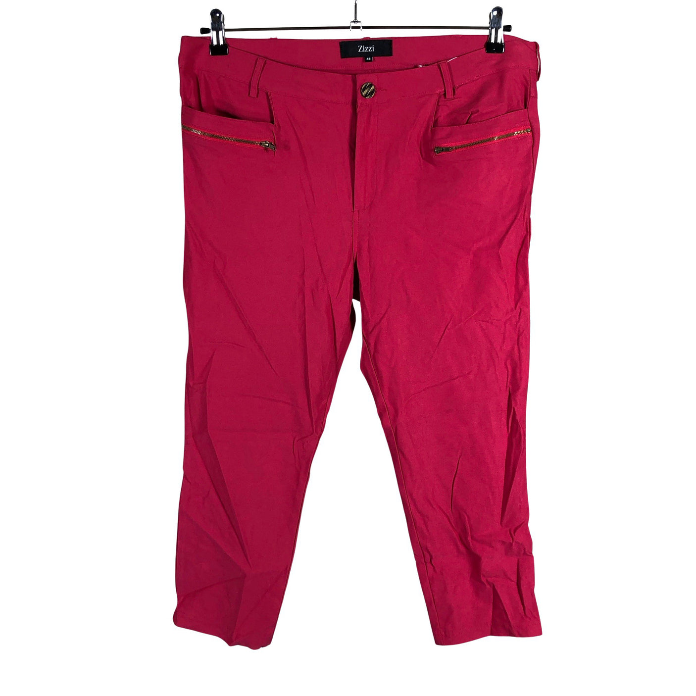 Unisex Zizzi - Capri pants, size 48 - Pink (1)