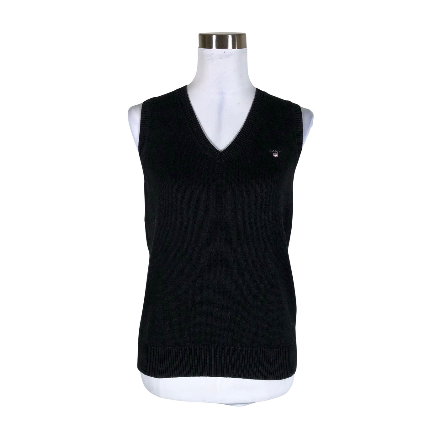 Unisex Gant - Knit vest, size 38 - Black (1)