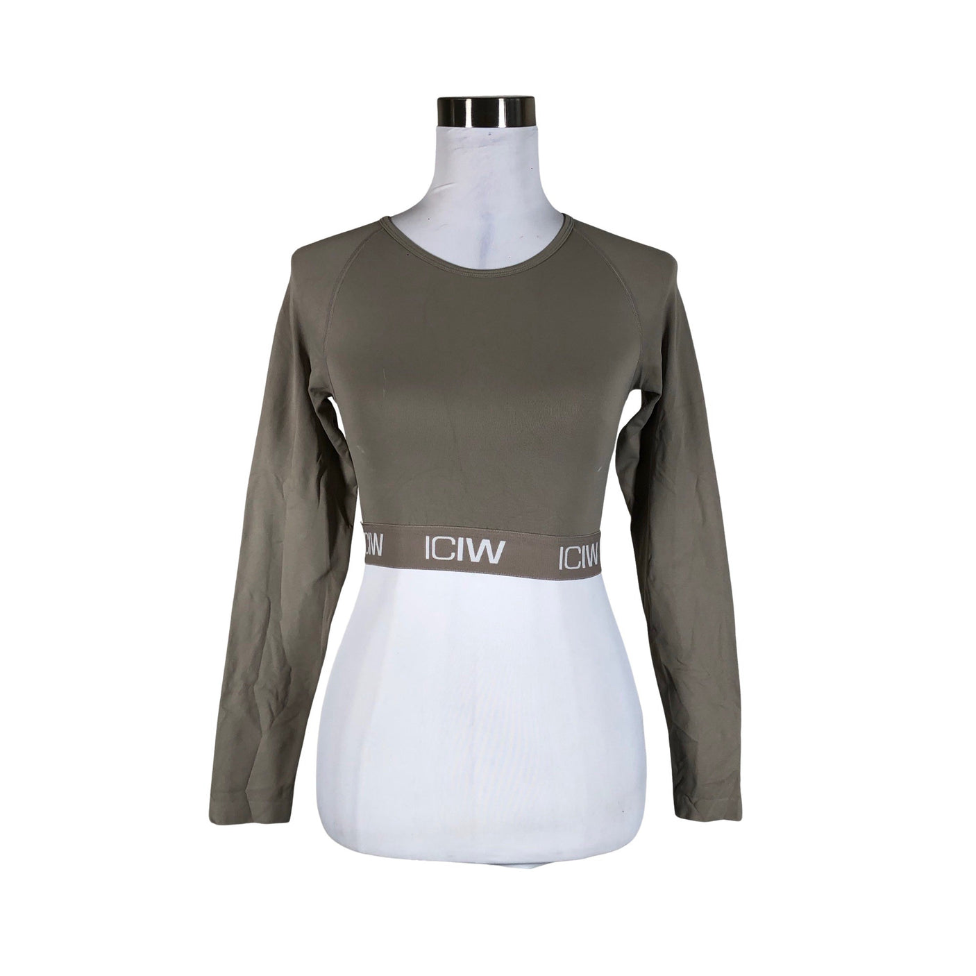 Unisex ICIW – Icaniwill - Sports shirt, long sleeve, size 34 - Beige (1)