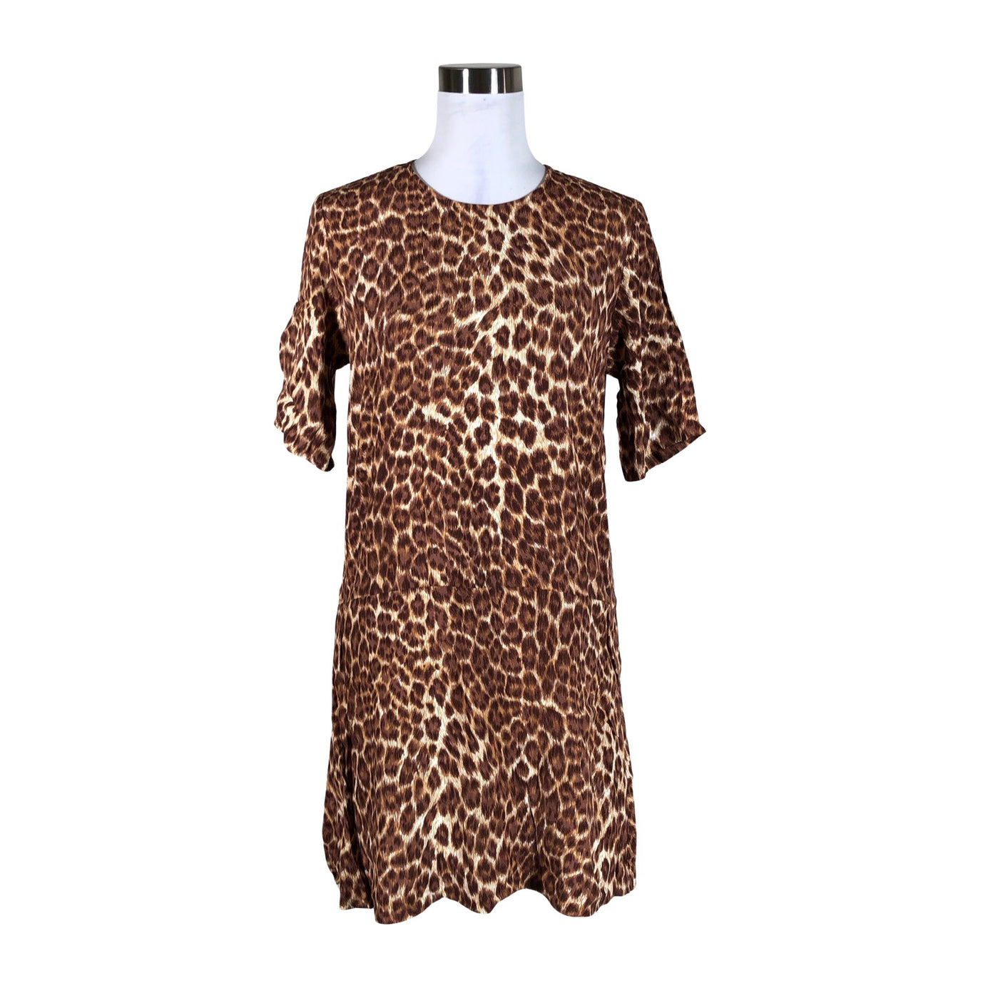 Unisex Samsoe&Samsoe - Schiffon dress, size 36 - Brown (1)