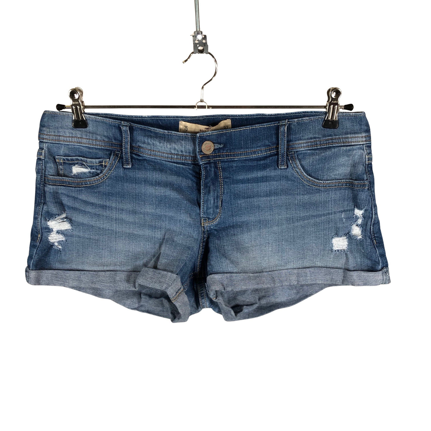 Unisex Hollister - Denim shorts, size W32 - Blue (1)