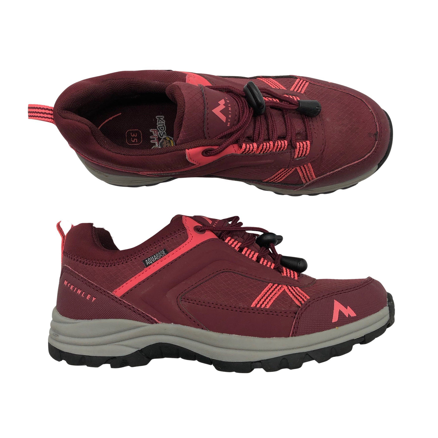 Unisex McKinley - Spring/Fall shoes, size 35 - Wine red (1)