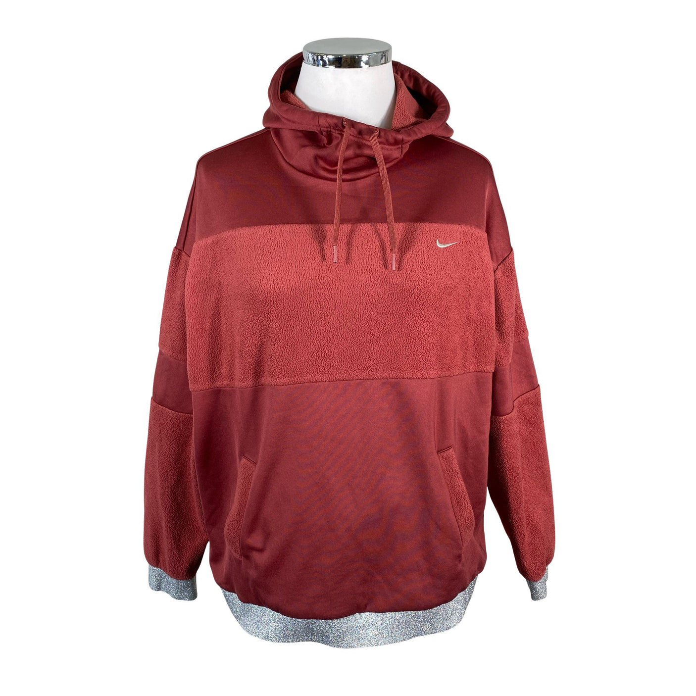 Unisex Nike - Hoodie, size 42 - Wine red (1)