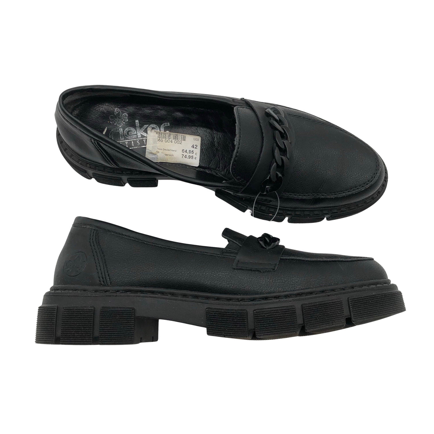 Unisex Rieker - Loafers, size 42 - Black (1)