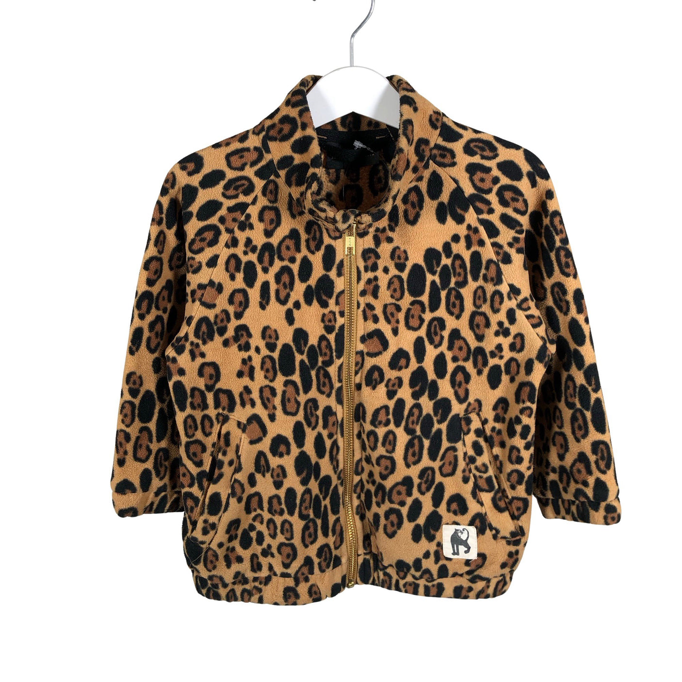 Unisex Mini Rodini - Fleece jacket, size 104 - 110 - Brown (1)