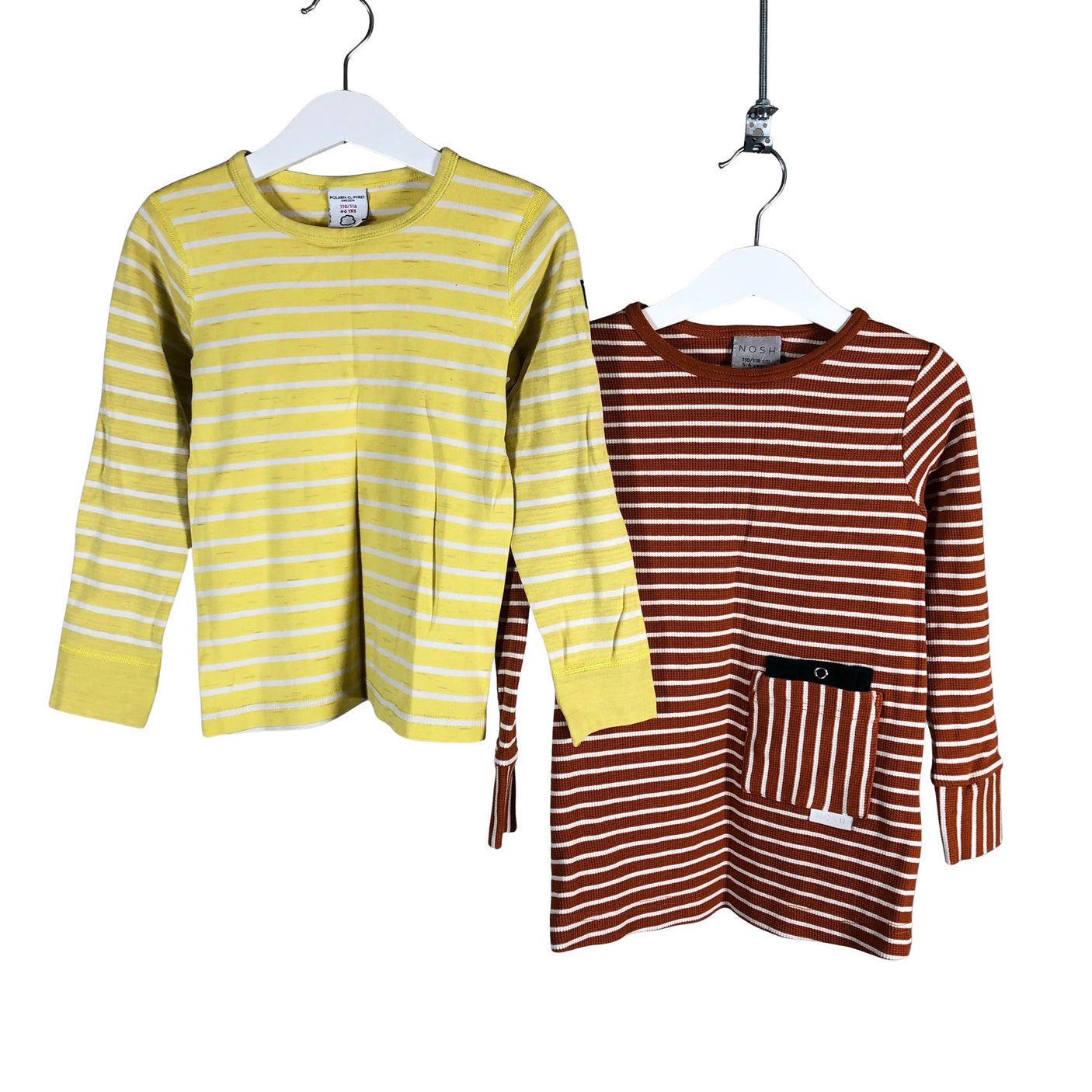 Unisex Polarn O. Pyret - Tricot shirt, size 110 - 116 - Yellow (1)