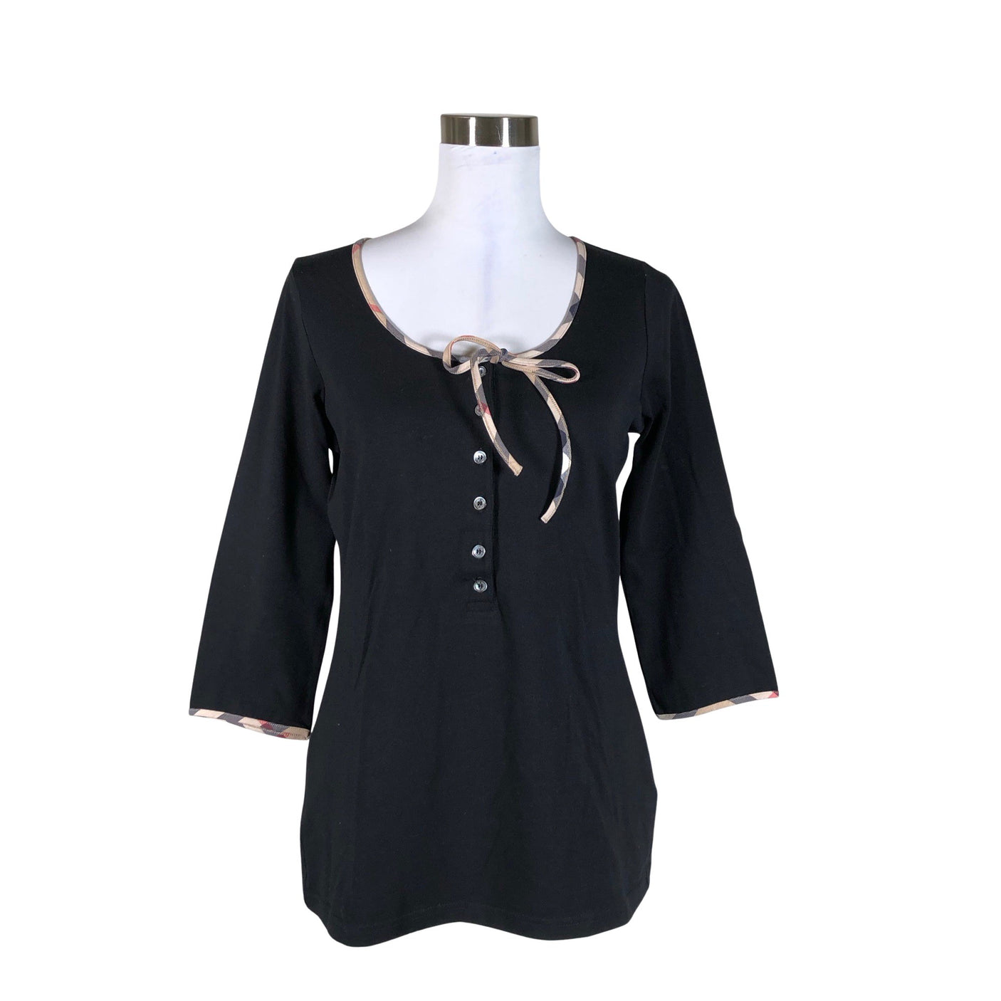 Unisex Burberry Brit - Tricot shirt, size 40 - Black (1)