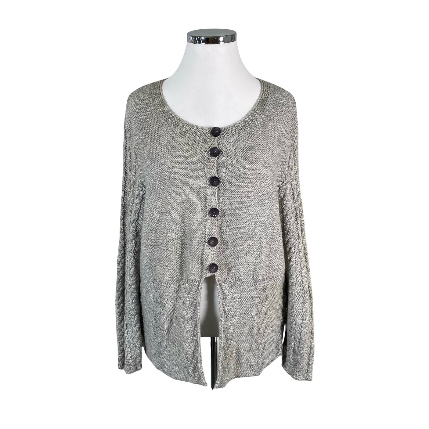 Unisex Handmade - Cardigan, size 44 - Gray (1)