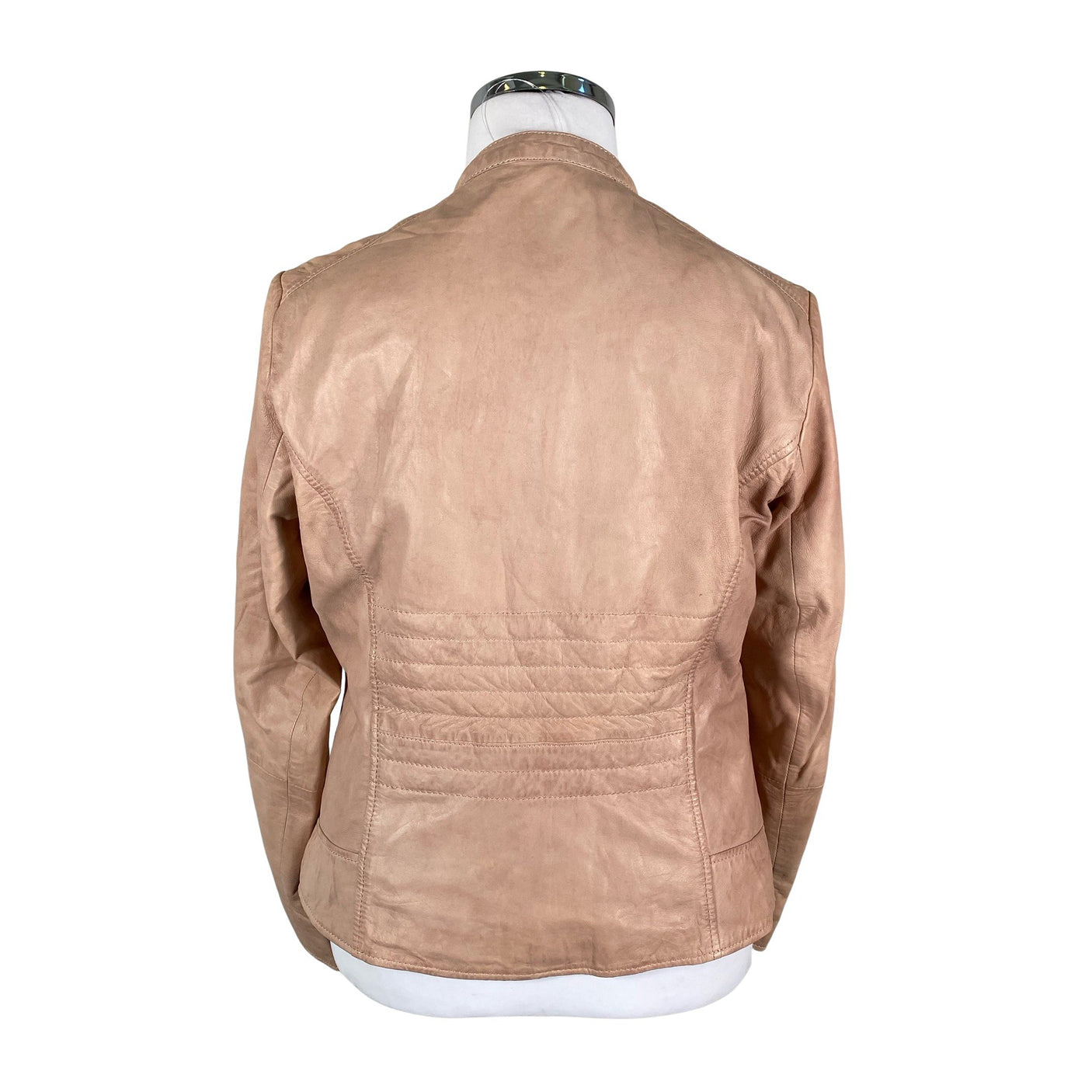 Unisex Saki - Leather jacket, size 44 - Light pink (2)